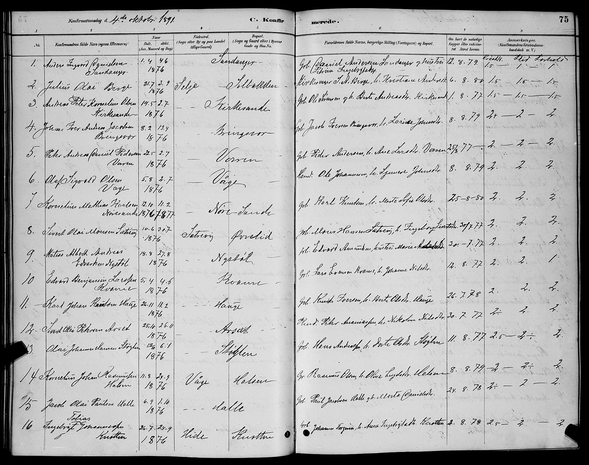 Ministerialprotokoller, klokkerbøker og fødselsregistre - Møre og Romsdal, AV/SAT-A-1454/503/L0048: Parish register (copy) no. 503C03, 1885-1893, p. 75