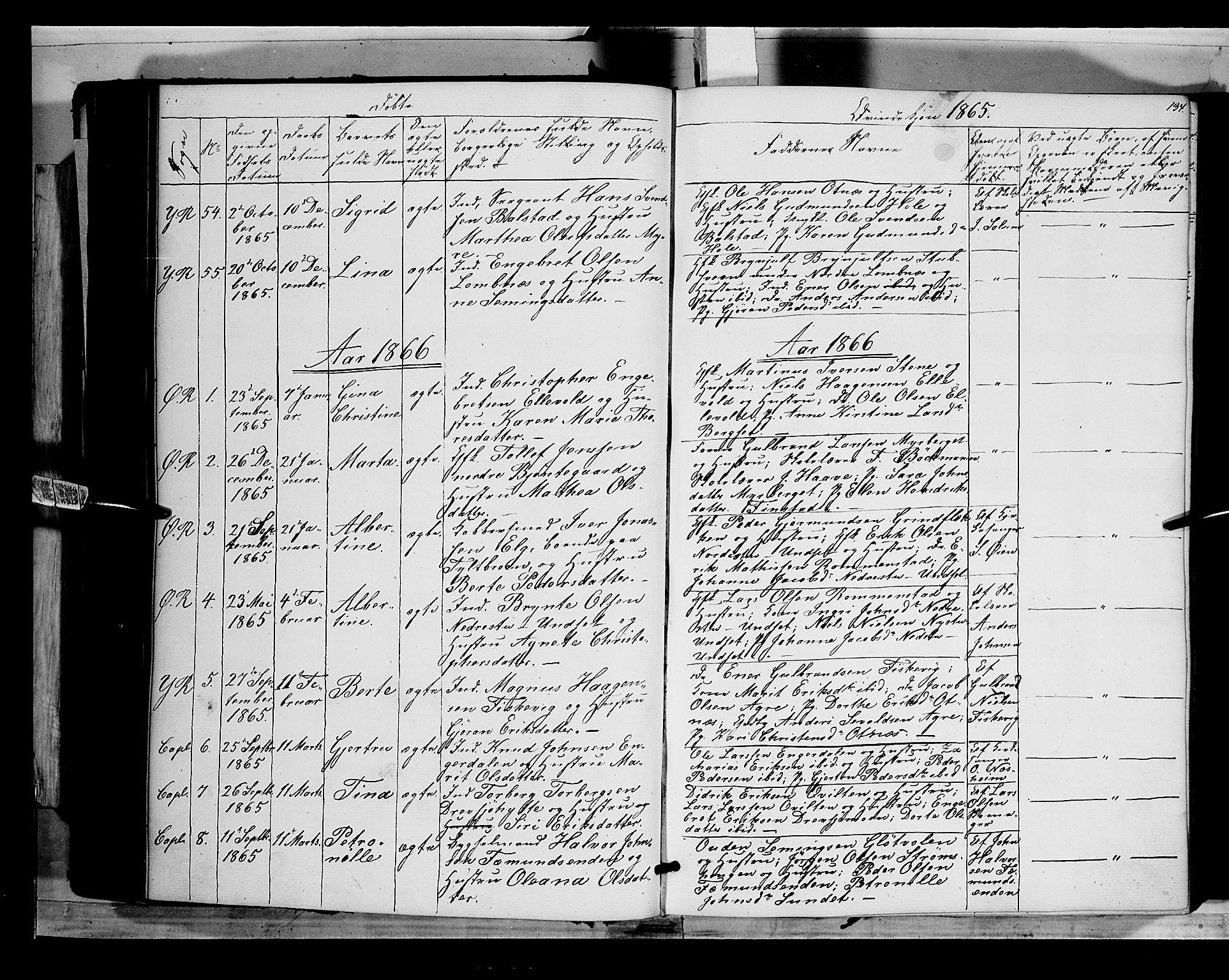 Rendalen prestekontor, AV/SAH-PREST-054/H/Ha/Haa/L0005: Parish register (official) no. 5, 1853-1866, p. 134