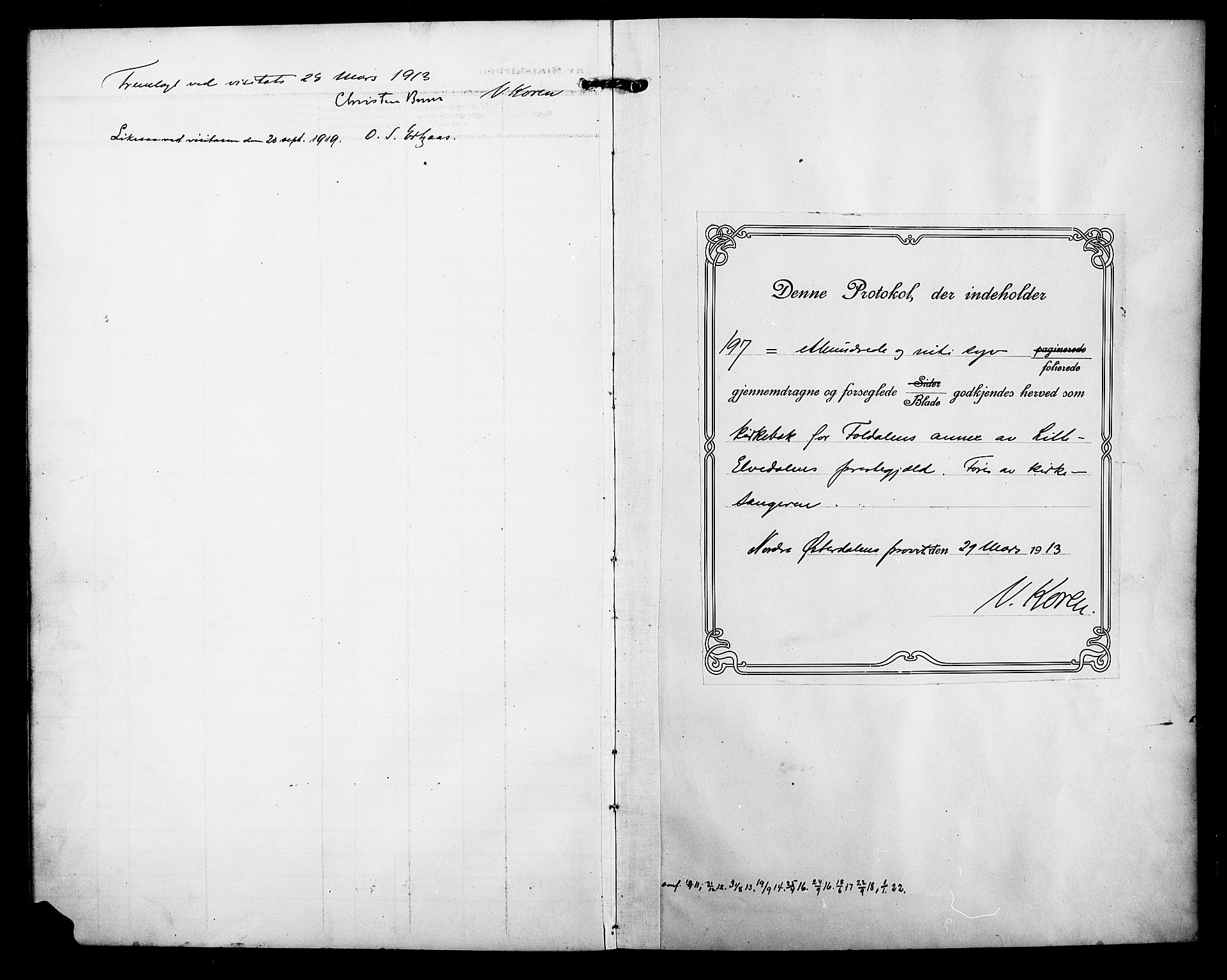 Alvdal prestekontor, SAH/PREST-060/H/Ha/Hab/L0006: Parish register (copy) no. 6, 1910-1924