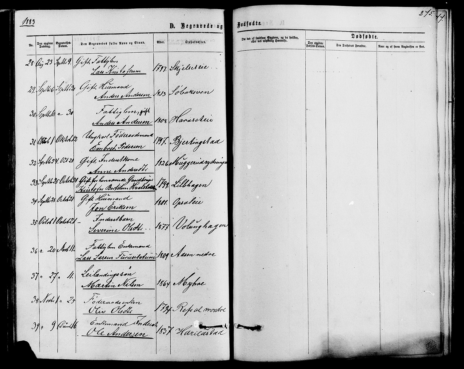 Romedal prestekontor, AV/SAH-PREST-004/K/L0006: Parish register (official) no. 6, 1866-1886, p. 275