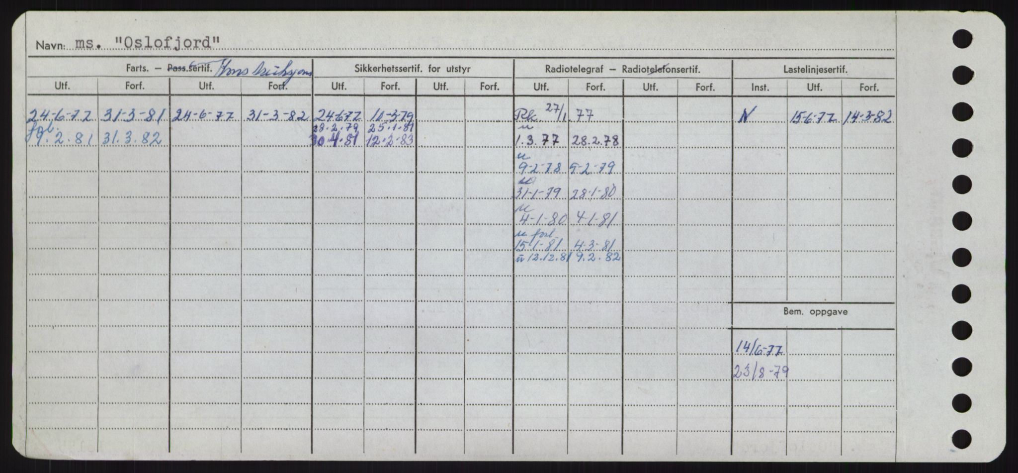 Sjøfartsdirektoratet med forløpere, Skipsmålingen, RA/S-1627/H/Hd/L0028: Fartøy, O, p. 476