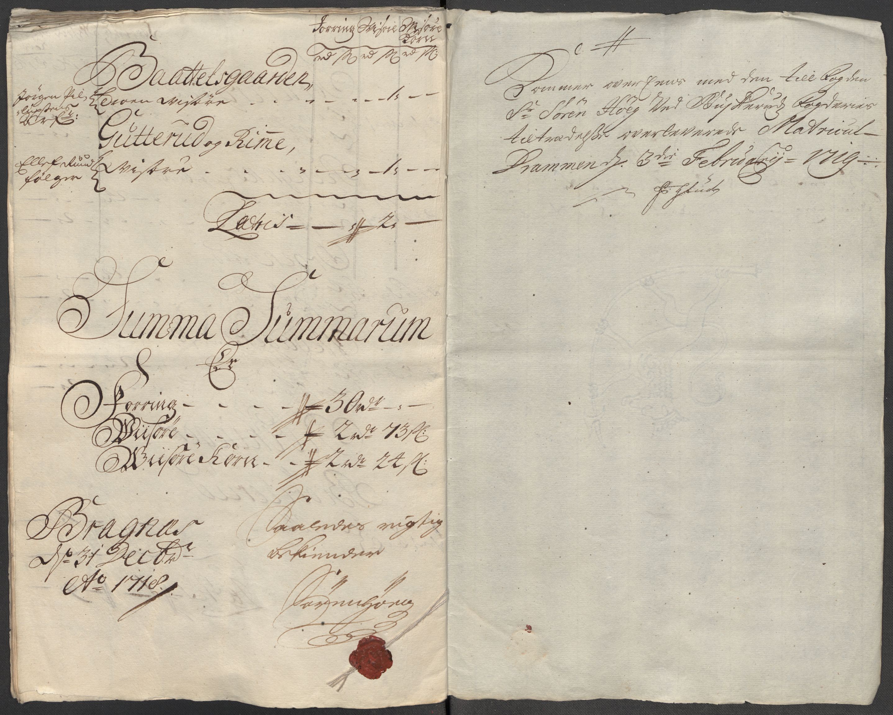 Rentekammeret inntil 1814, Reviderte regnskaper, Fogderegnskap, AV/RA-EA-4092/R31/L1712: Fogderegnskap Hurum, Røyken, Eiker, Lier og Buskerud, 1718, p. 272