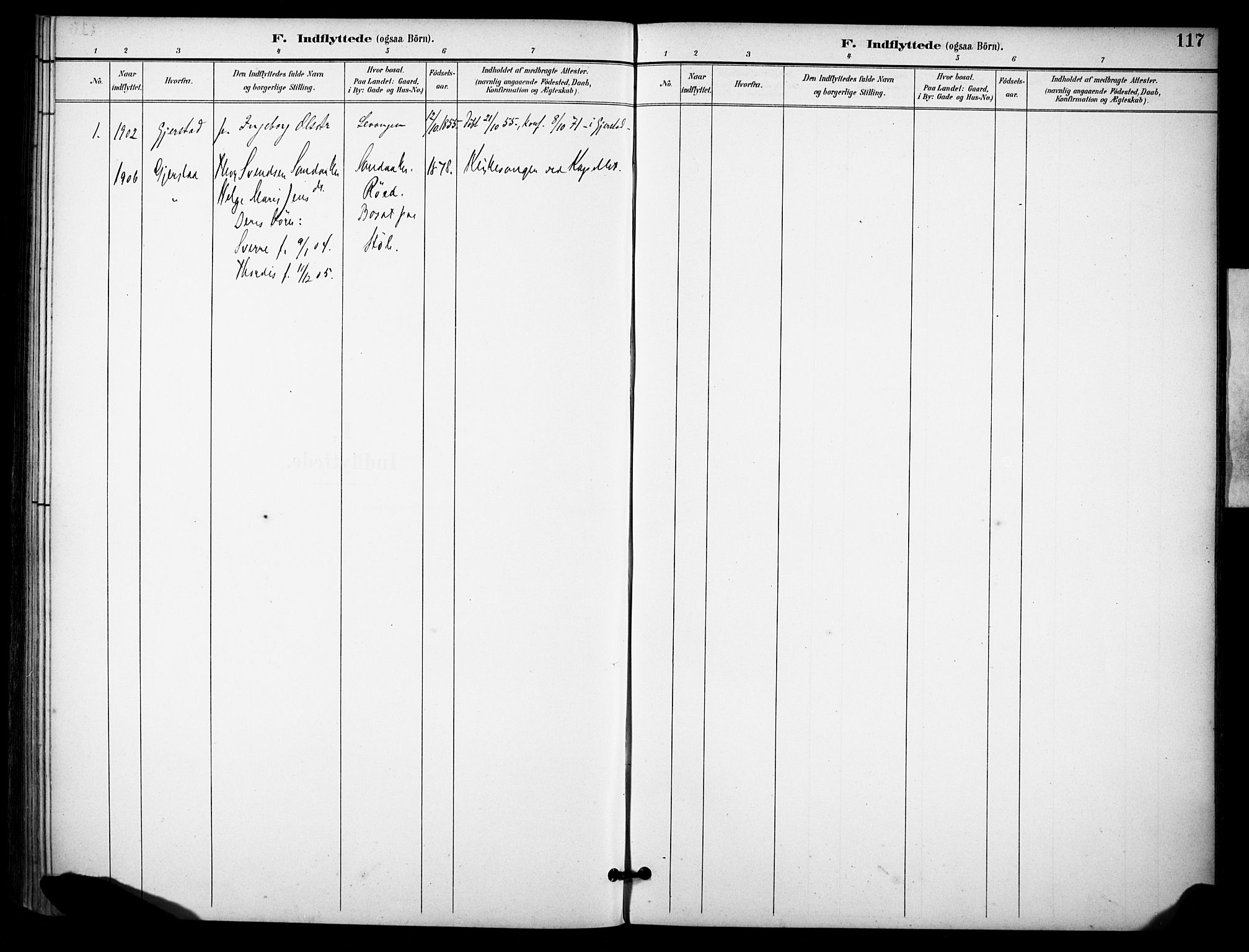 Skåtøy kirkebøker, AV/SAKO-A-304/F/Fb/L0001: Parish register (official) no. II 1, 1892-1916, p. 117