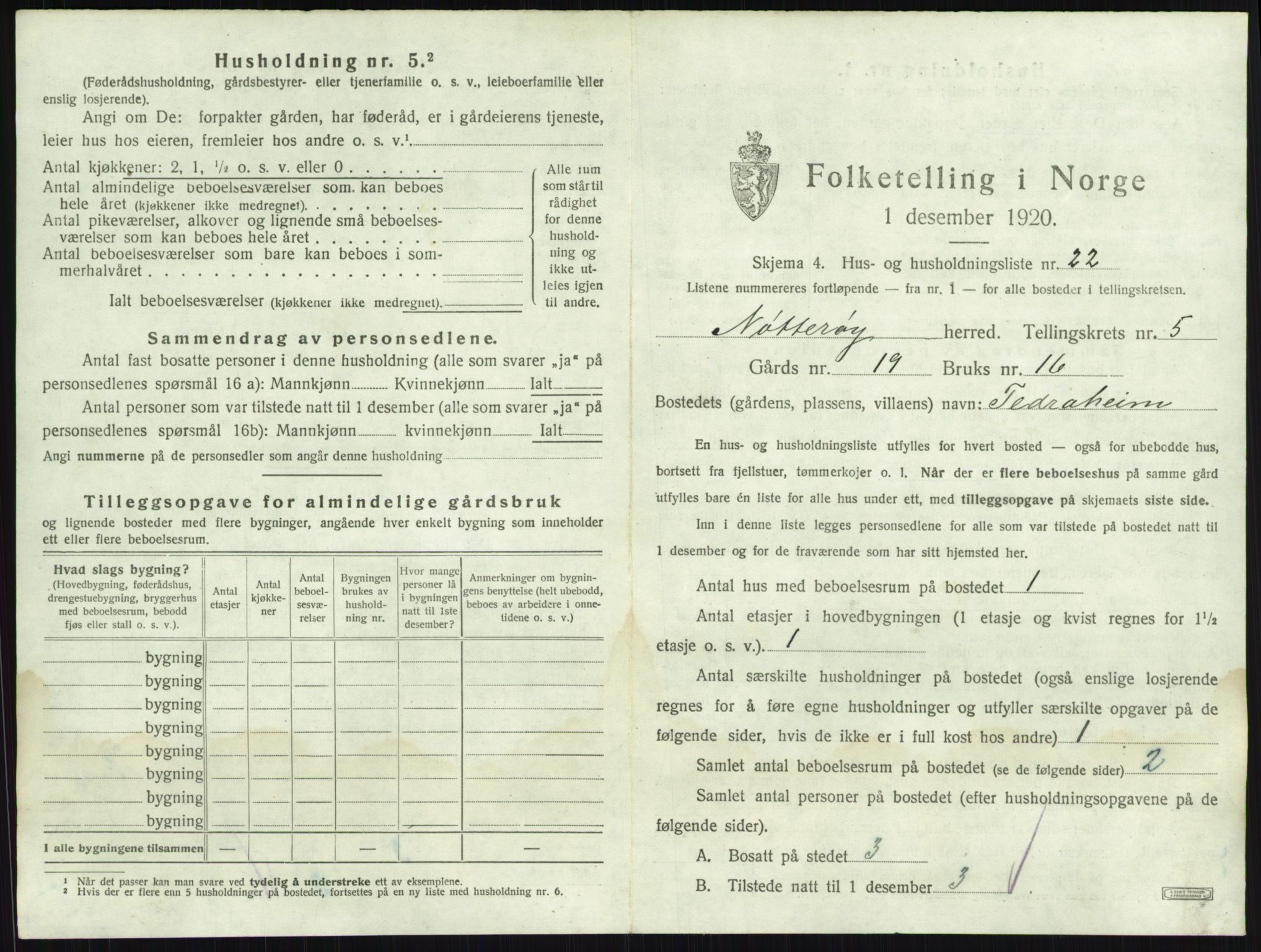 SAKO, 1920 census for Nøtterøy, 1920, p. 914