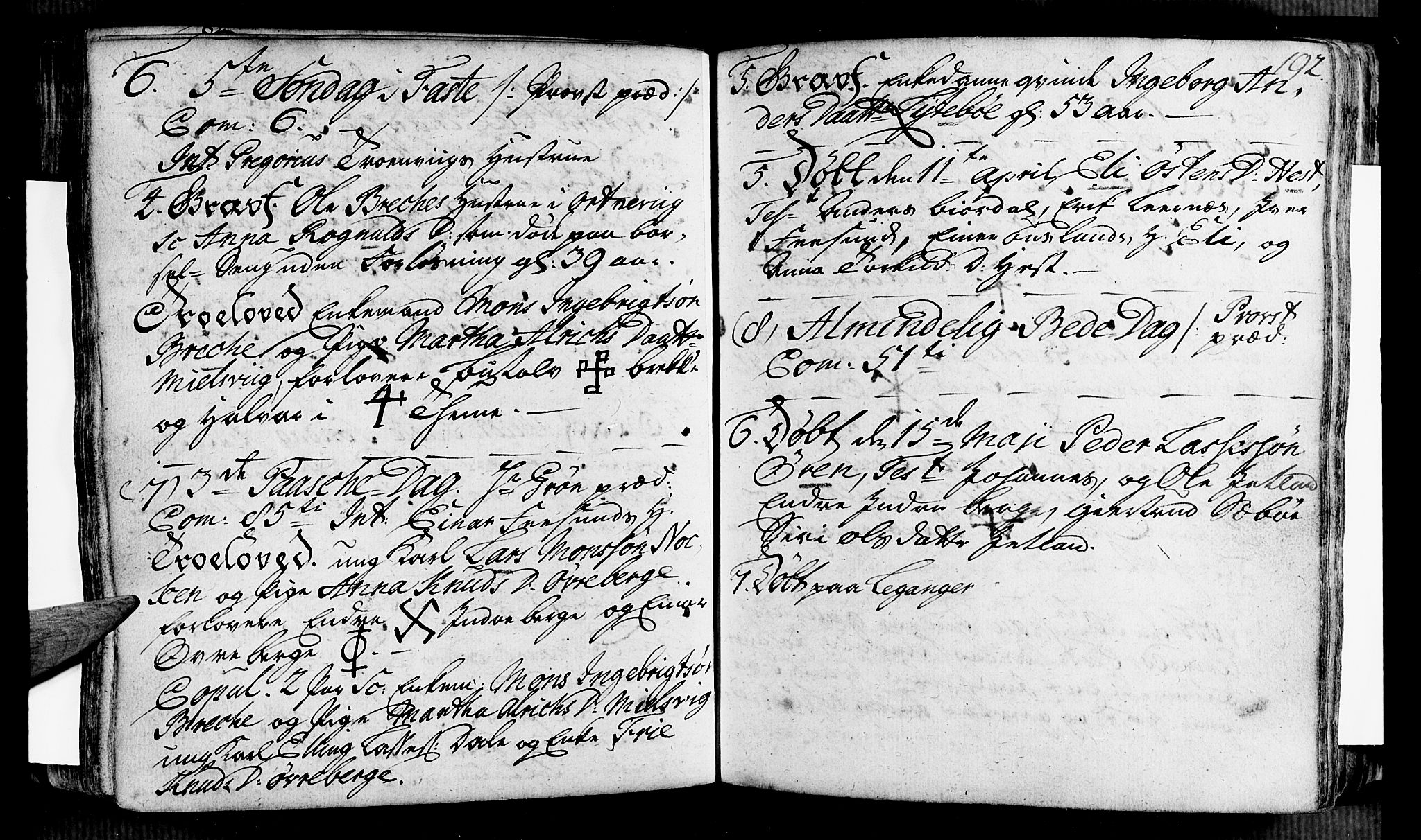 Vik sokneprestembete, AV/SAB-A-81501/H/Haa/Haaa/L0002: Parish register (official) no. A 2 / 3, 1740-1755, p. 192