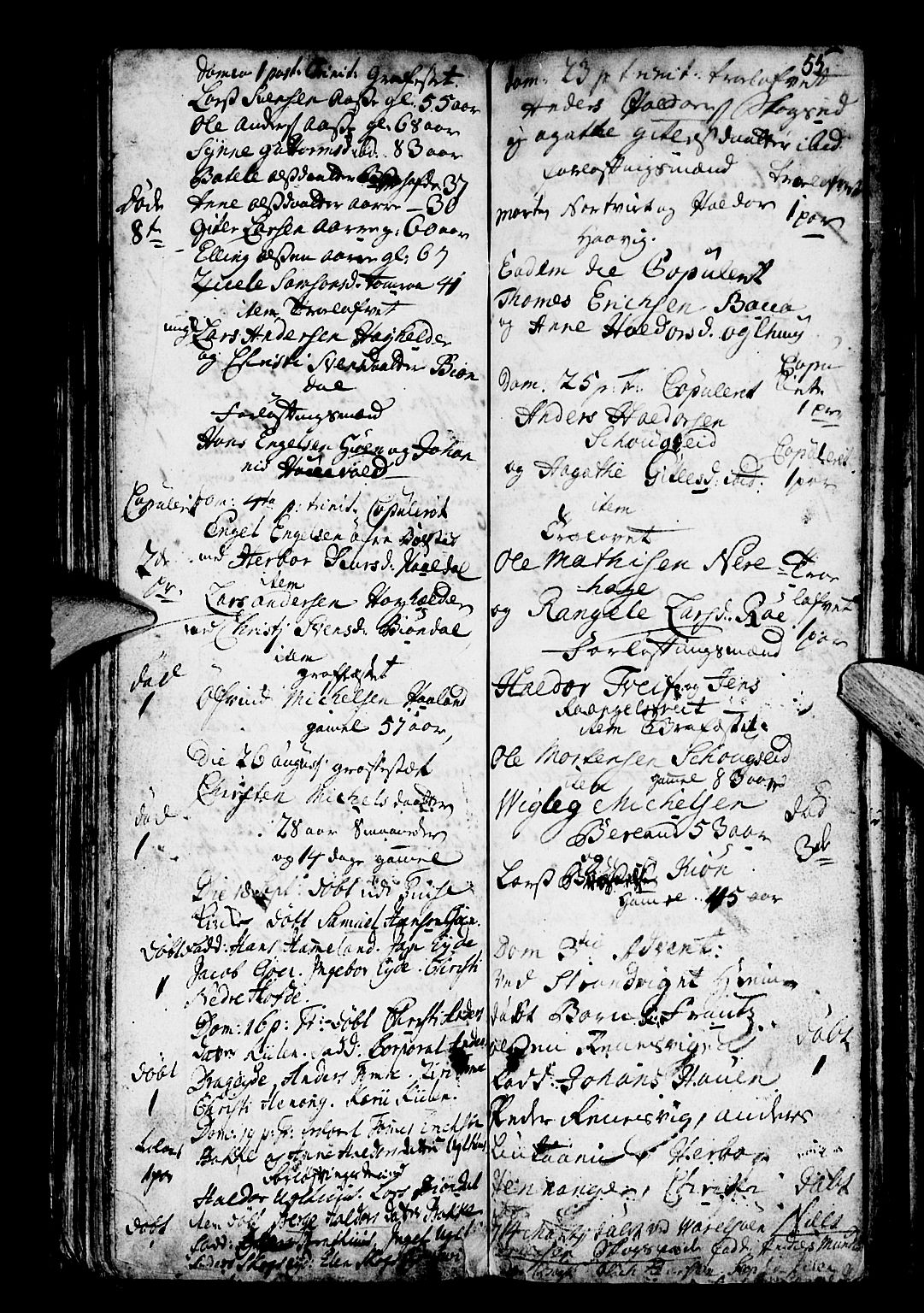 Os sokneprestembete, AV/SAB-A-99929: Parish register (official) no. A 3, 1669-1760, p. 55