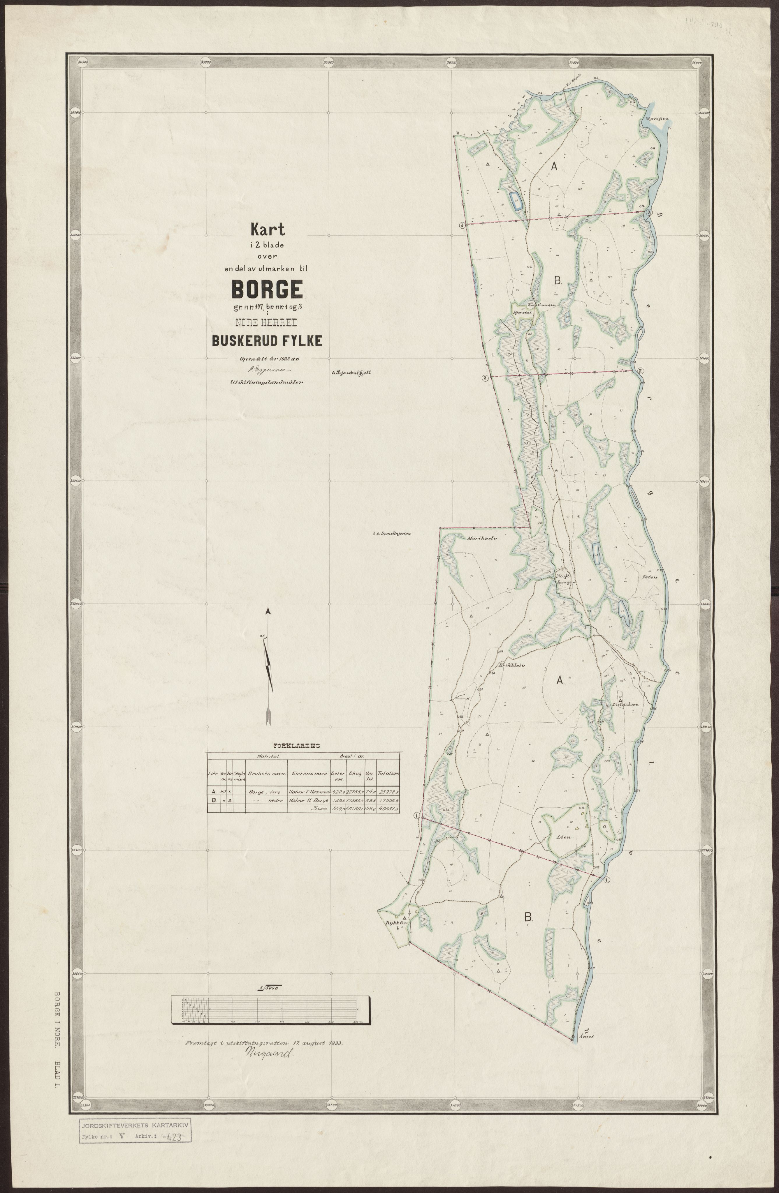 Jordskifteverkets kartarkiv, AV/RA-S-3929/T, 1859-1988, p. 609