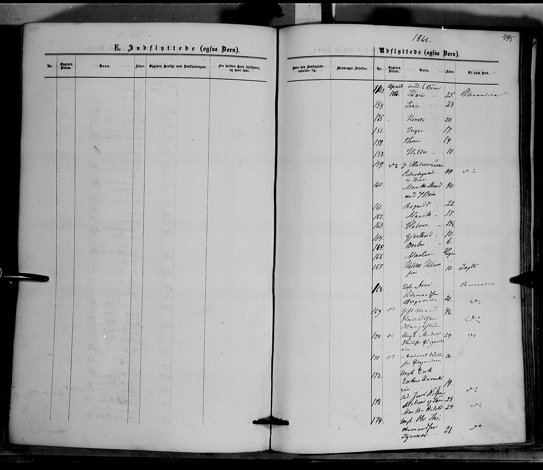 Nord-Aurdal prestekontor, AV/SAH-PREST-132/H/Ha/Haa/L0008: Parish register (official) no. 8, 1863-1875, p. 445