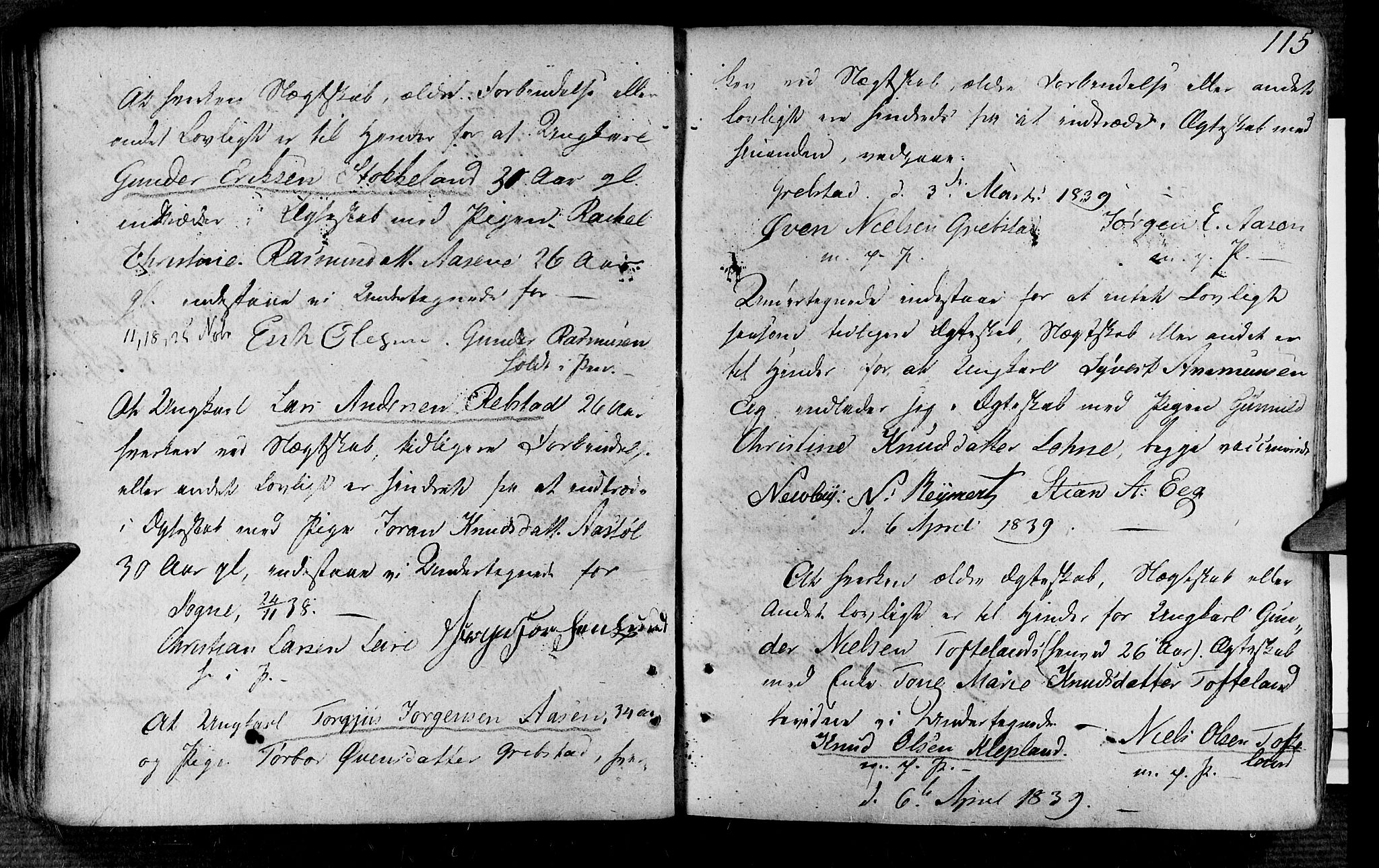 Søgne sokneprestkontor, SAK/1111-0037/F/Fa/Fab/L0007: Parish register (official) no. A 7, 1791-1851, p. 115