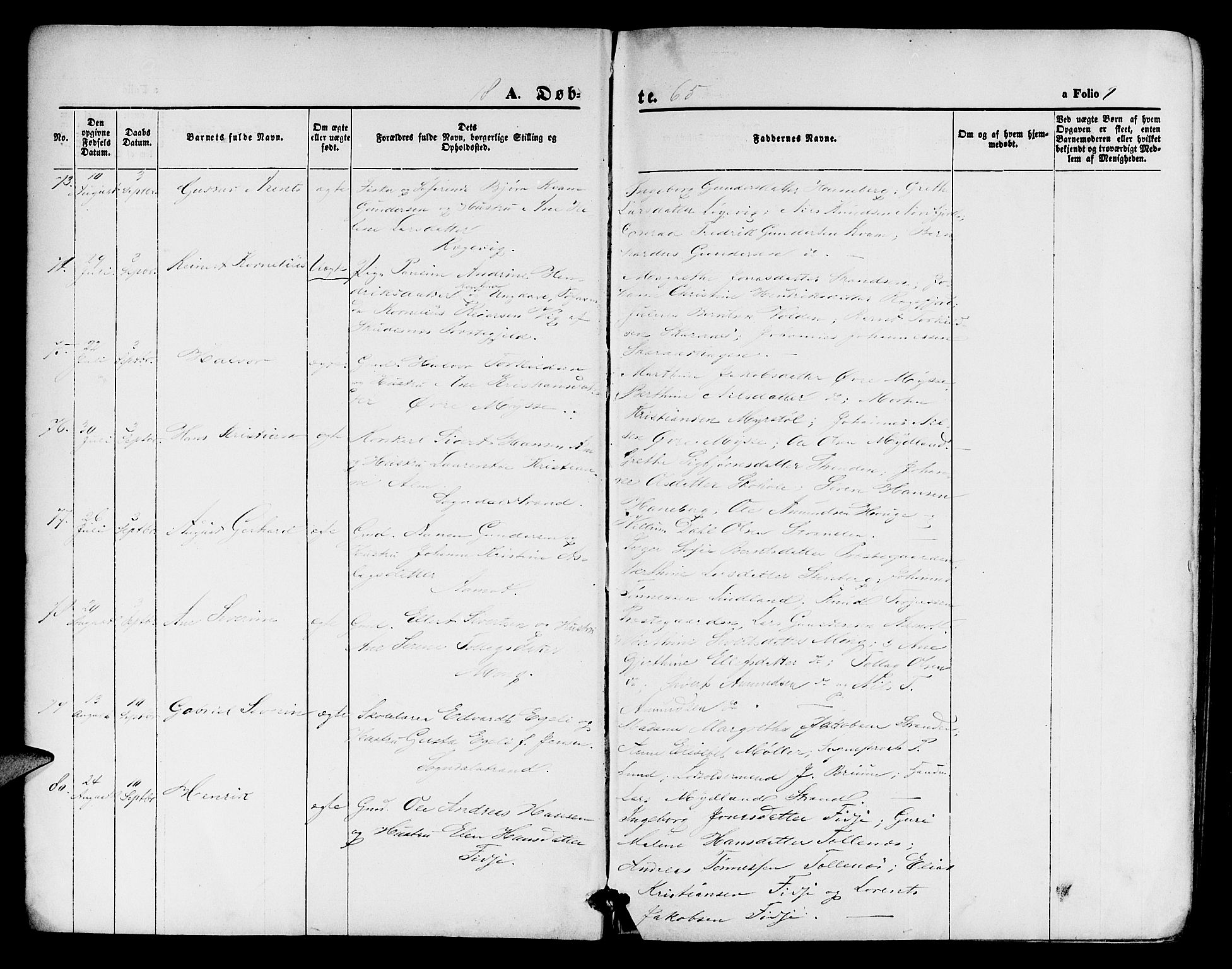 Sokndal sokneprestkontor, AV/SAST-A-101808: Parish register (copy) no. B 3, 1865-1879, p. 9