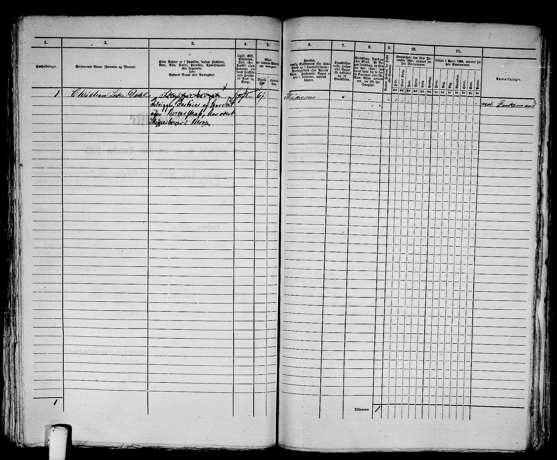 RA, 1865 census for Ålesund, 1865, p. 458