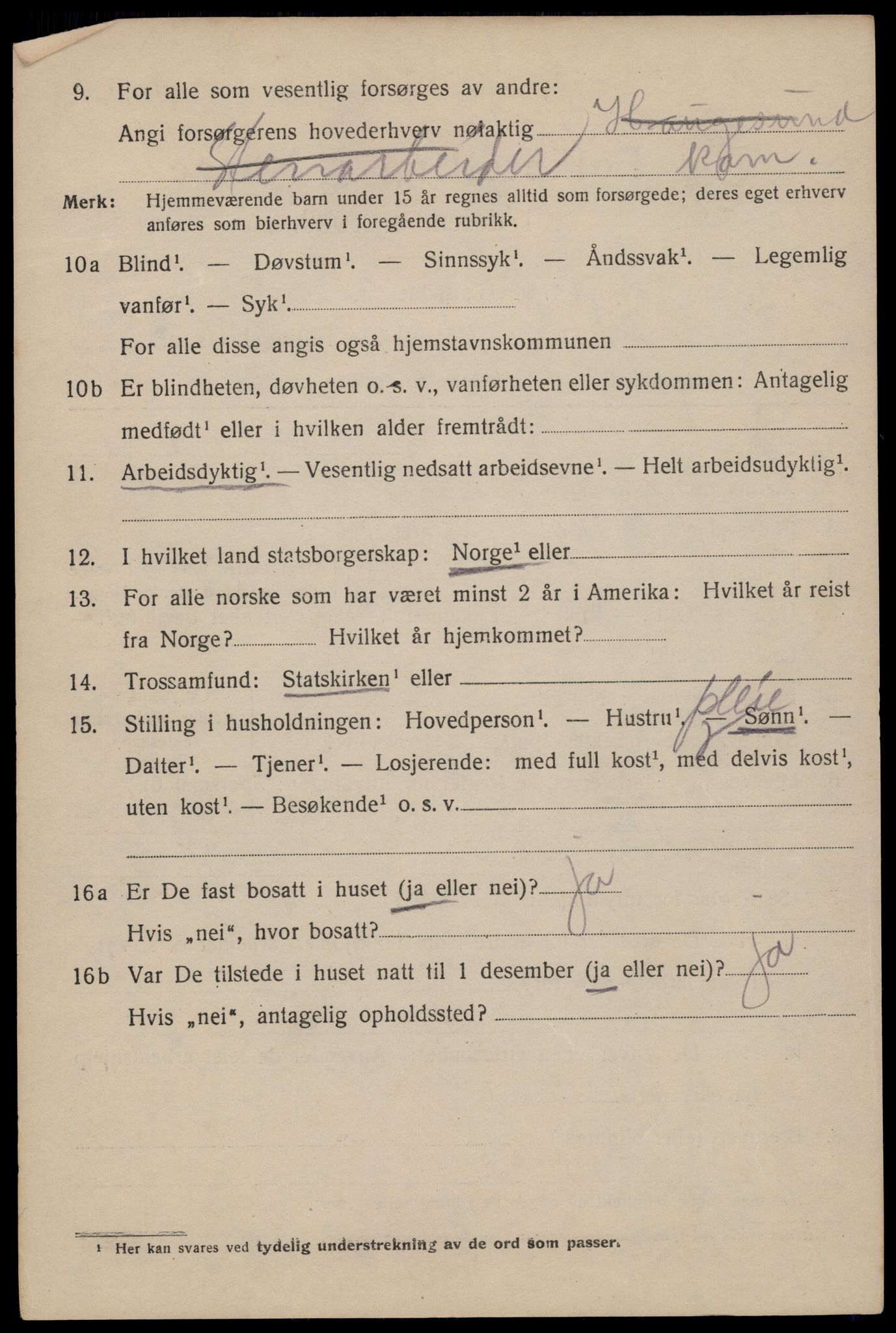 SAST, 1920 census for Haugesund, 1920, p. 33890