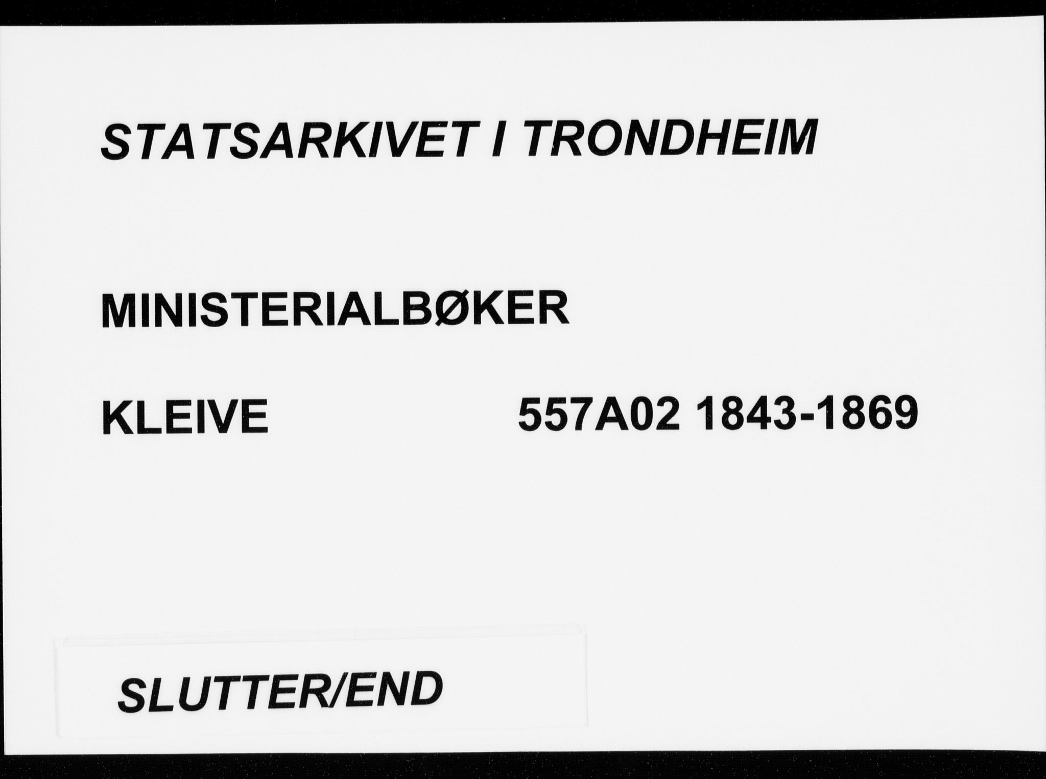 Ministerialprotokoller, klokkerbøker og fødselsregistre - Møre og Romsdal, SAT/A-1454/557/L0680: Parish register (official) no. 557A02, 1843-1869