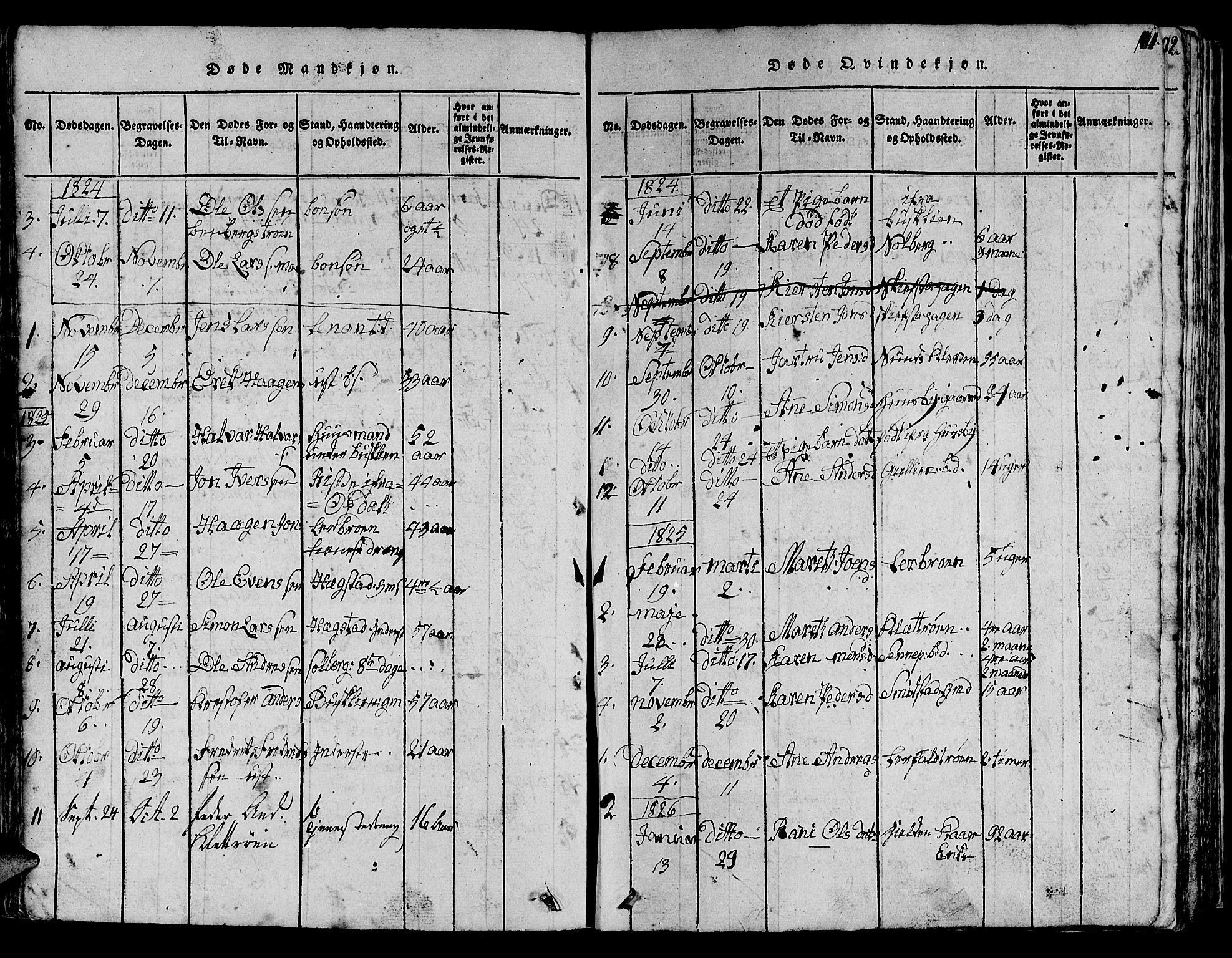 Ministerialprotokoller, klokkerbøker og fødselsregistre - Sør-Trøndelag, AV/SAT-A-1456/613/L0393: Parish register (copy) no. 613C01, 1816-1886, p. 101