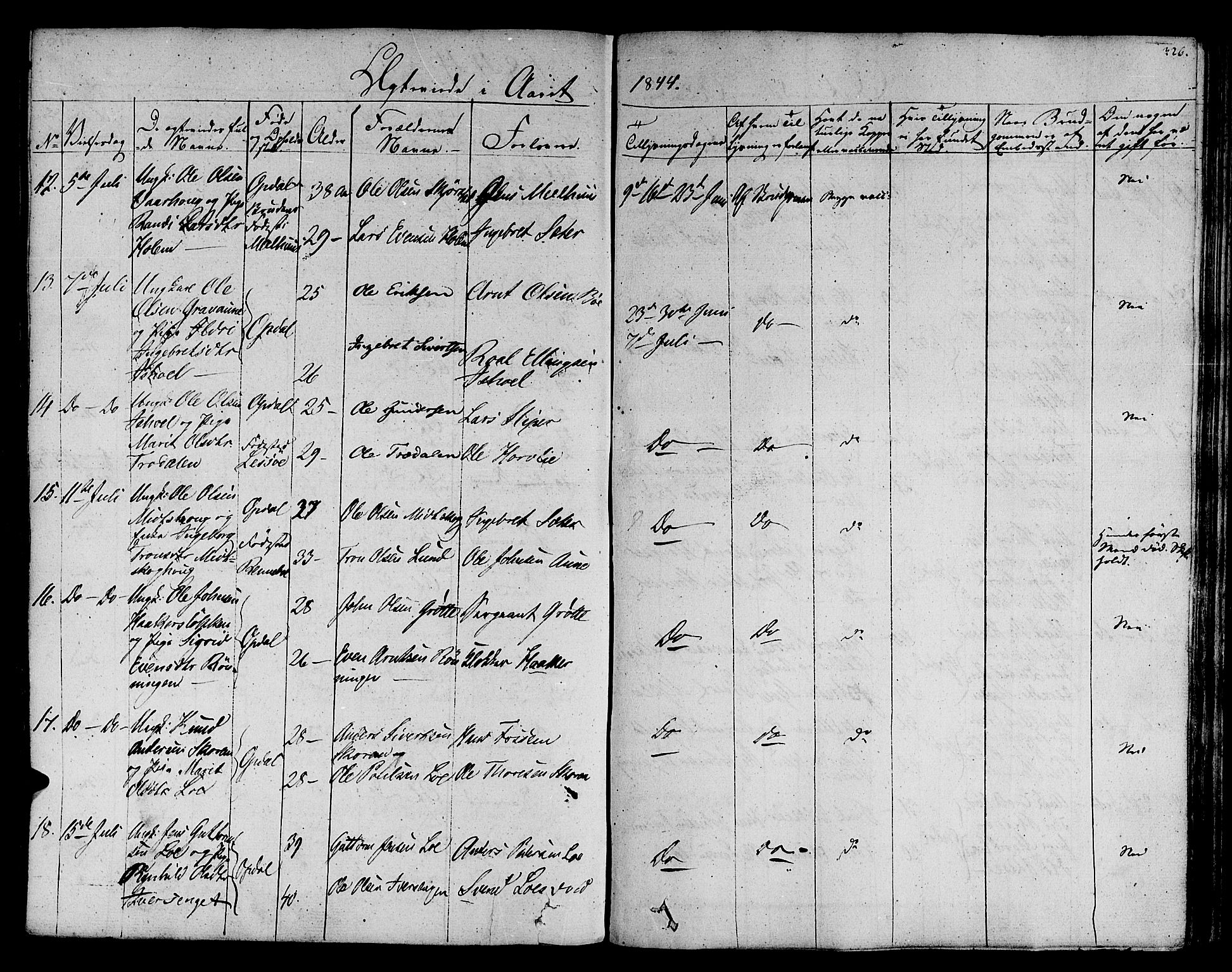 Ministerialprotokoller, klokkerbøker og fødselsregistre - Sør-Trøndelag, SAT/A-1456/678/L0897: Parish register (official) no. 678A06-07, 1821-1847, p. 326