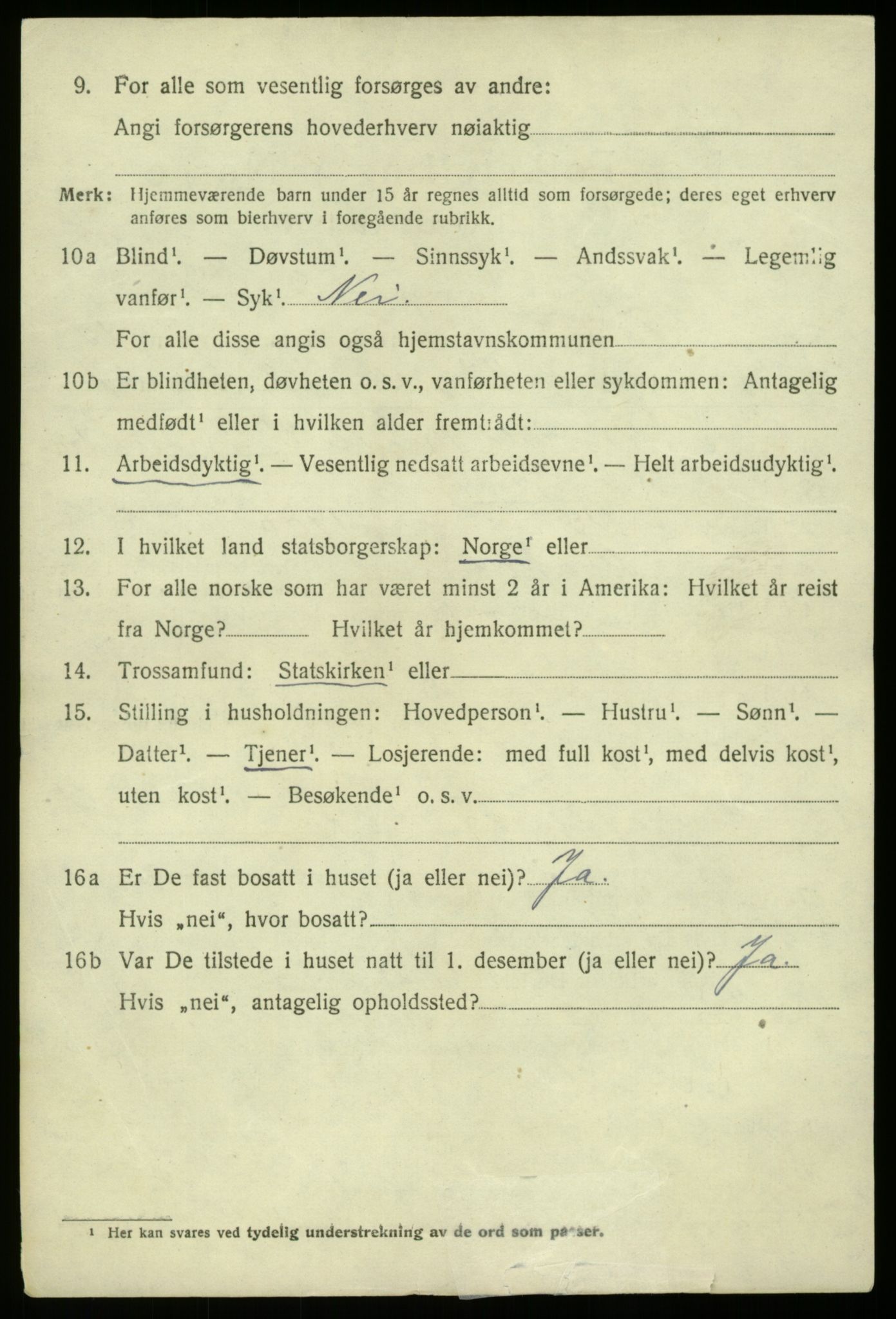 SAB, 1920 census for Fana, 1920, p. 21650