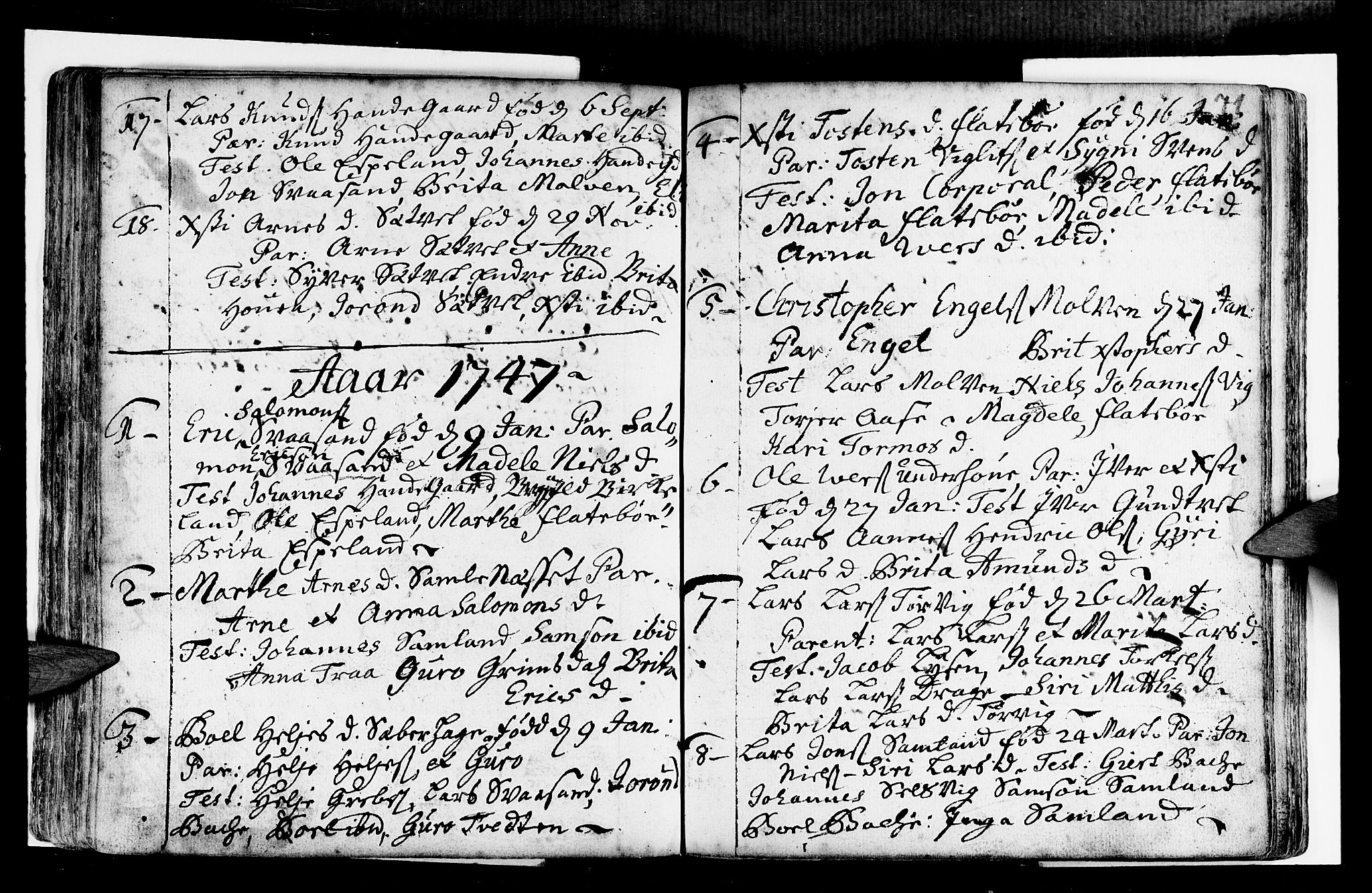 Strandebarm sokneprestembete, SAB/A-78401/H/Haa: Parish register (official) no. A 2 /2, 1727-1750, p. 71