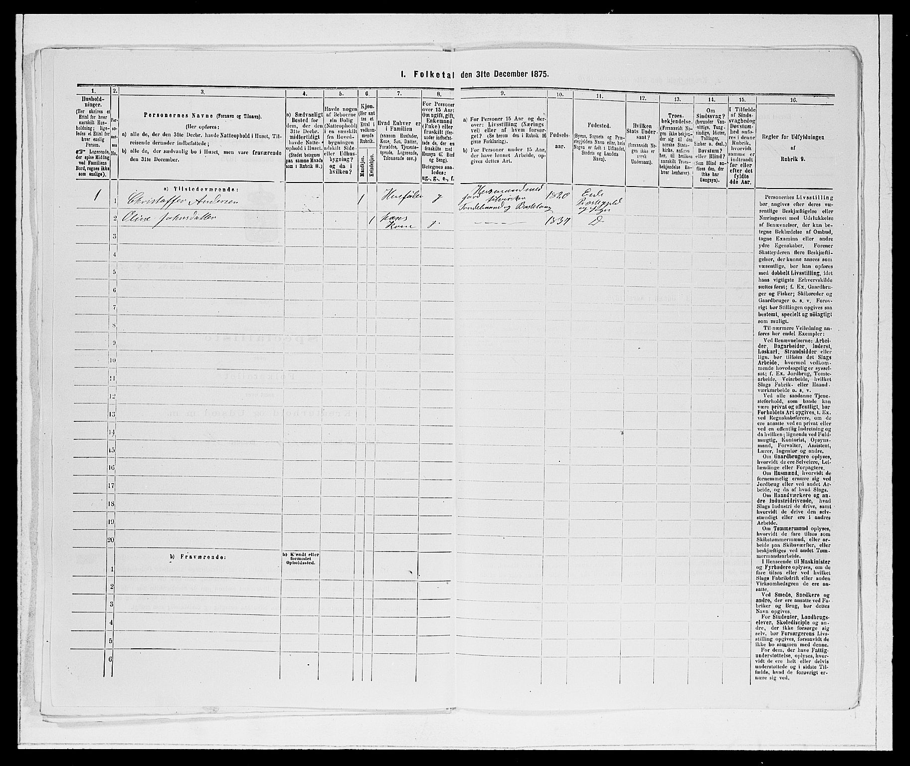 SAB, 1875 Census for 1443P Eid, 1875, p. 223