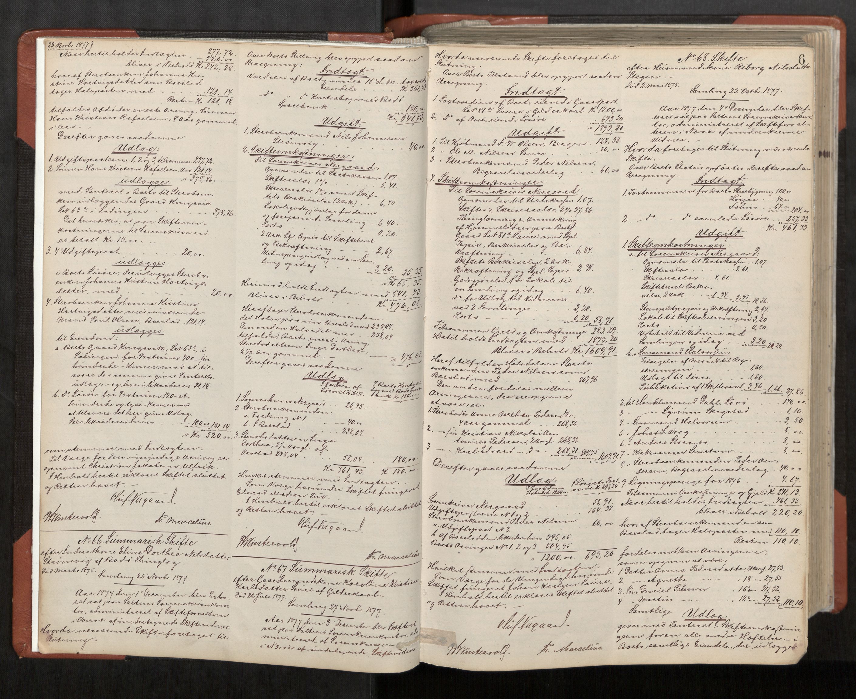 Salten sorenskriveri, AV/SAT-A-4578/1/3/3A/L0063: Skifteslutningsprotokoll, 1877-1894, p. 6