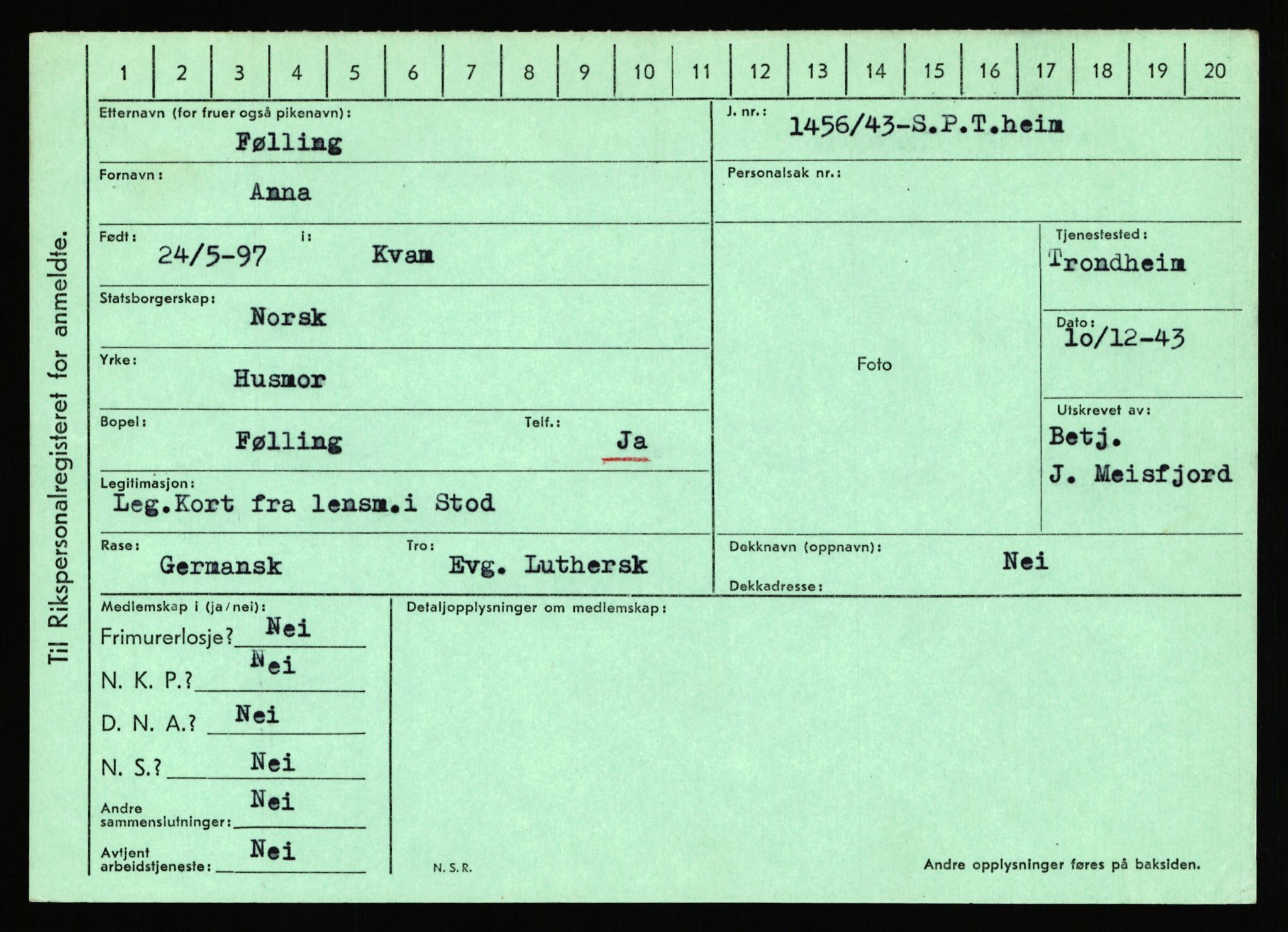 Statspolitiet - Hovedkontoret / Osloavdelingen, AV/RA-S-1329/C/Ca/L0005: Furali - Hamula, 1943-1945, p. 182