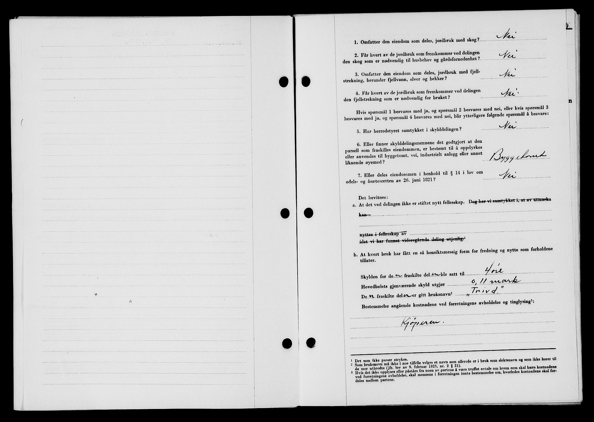 Flekkefjord sorenskriveri, AV/SAK-1221-0001/G/Gb/Gba/L0065: Mortgage book no. A-13, 1949-1949, Diary no: : 713/1949