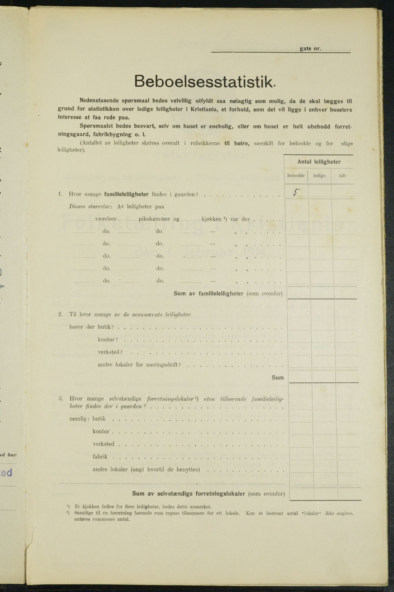 OBA, Municipal Census 1914 for Kristiania, 1914, p. 15978