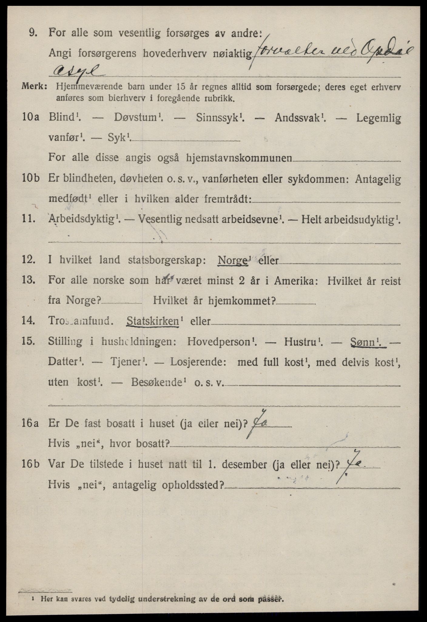 SAT, 1920 census for Bolsøy, 1920, p. 7152