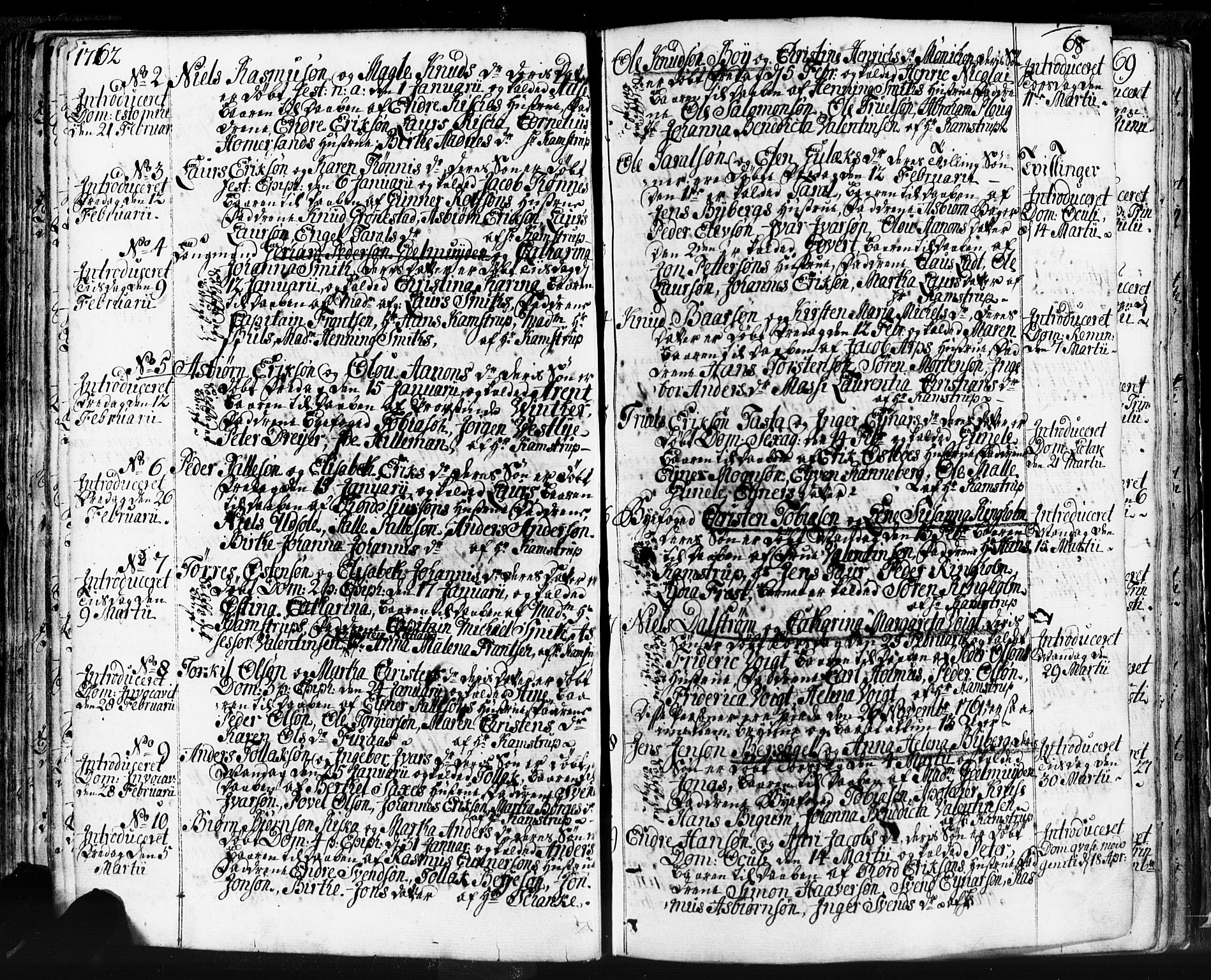 Domkirken sokneprestkontor, SAST/A-101812/001/30/30BB/L0004: Parish register (copy) no. B 4, 1752-1790, p. 68
