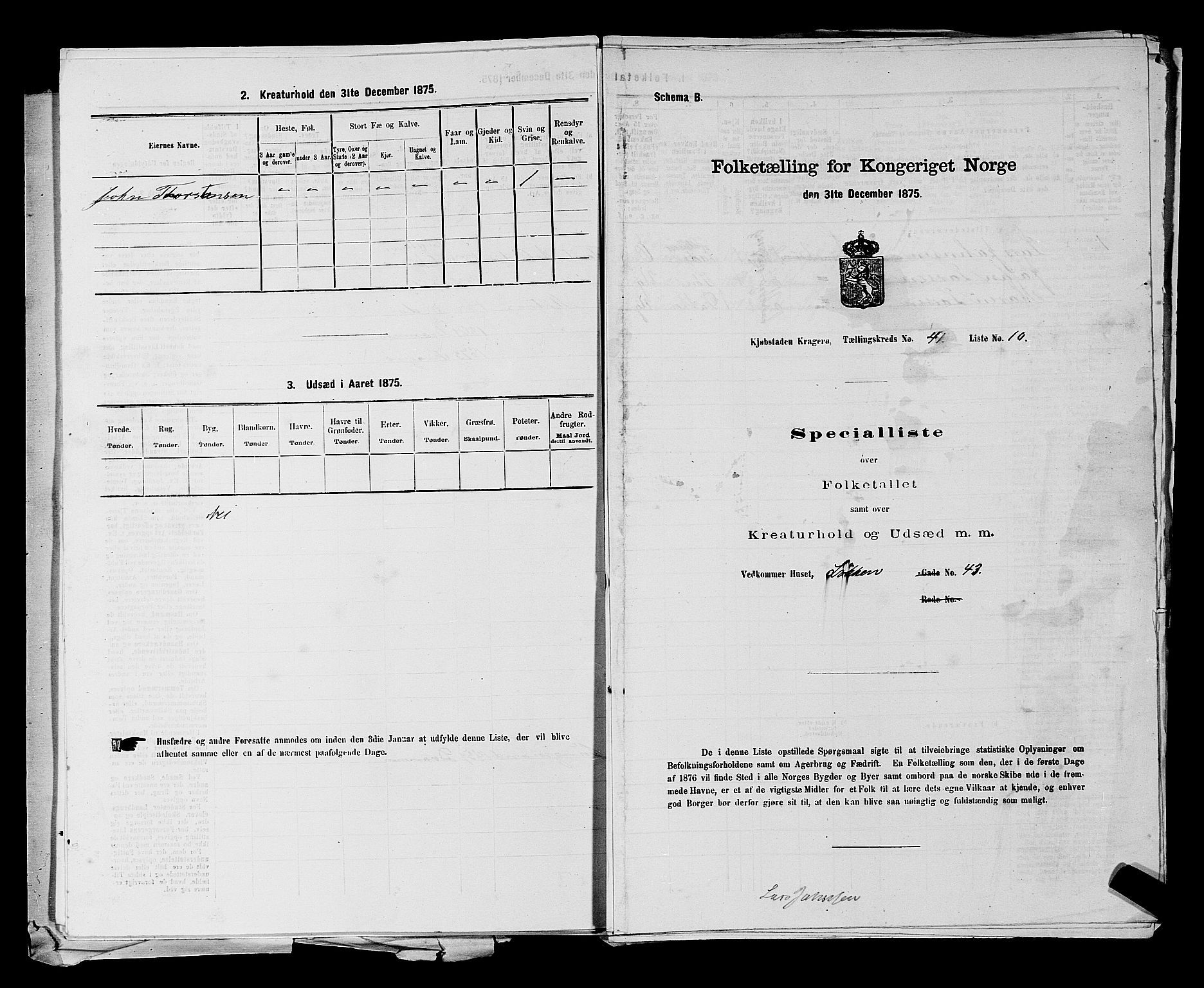 SAKO, 1875 census for 0801P Kragerø, 1875, p. 914