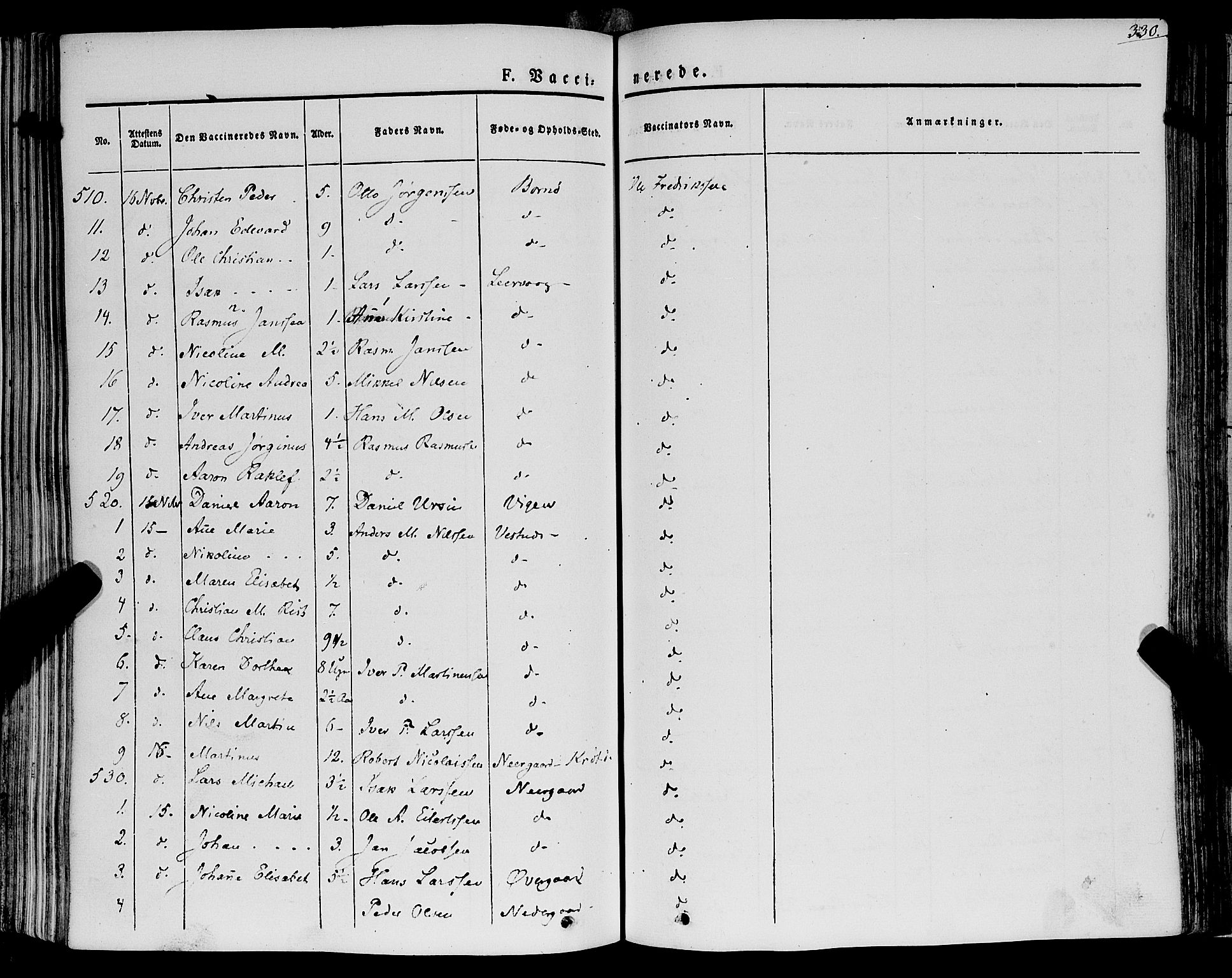 Trondenes sokneprestkontor, SATØ/S-1319/H/Ha/L0009kirke: Parish register (official) no. 9, 1841-1852, p. 330