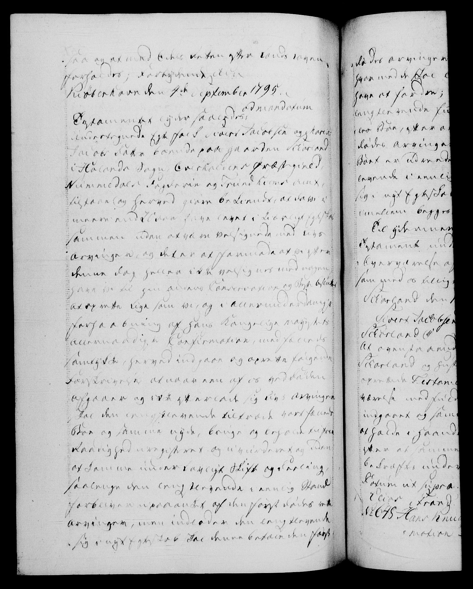 Danske Kanselli 1572-1799, AV/RA-EA-3023/F/Fc/Fca/Fcaa/L0056: Norske registre, 1795-1796, p. 351b