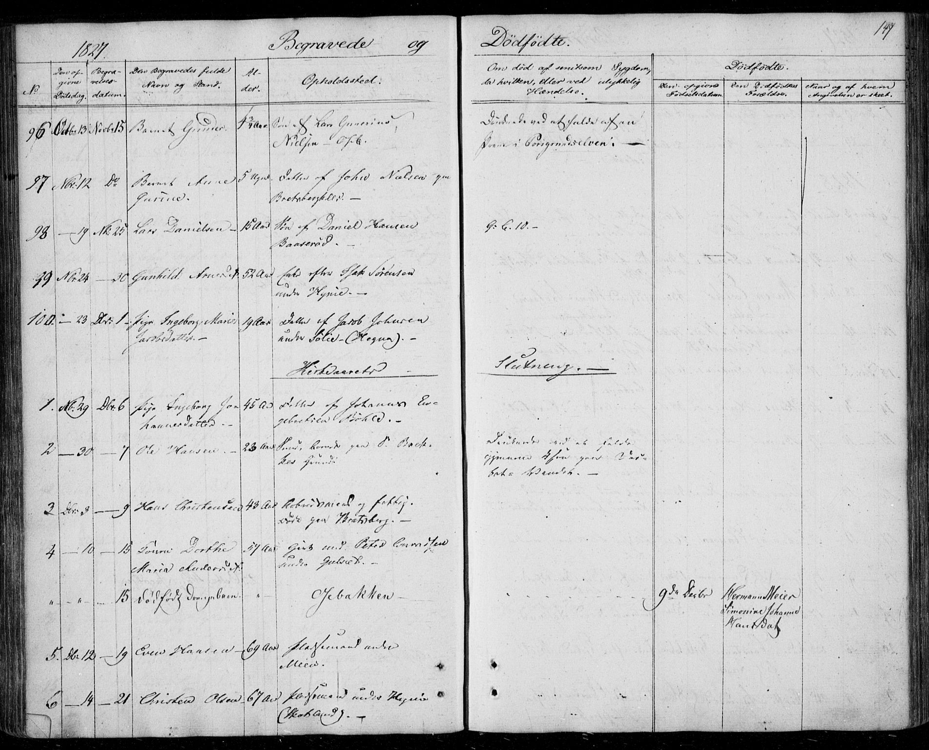 Gjerpen kirkebøker, SAKO/A-265/F/Fa/L0005: Parish register (official) no. I 5, 1823-1829, p. 147