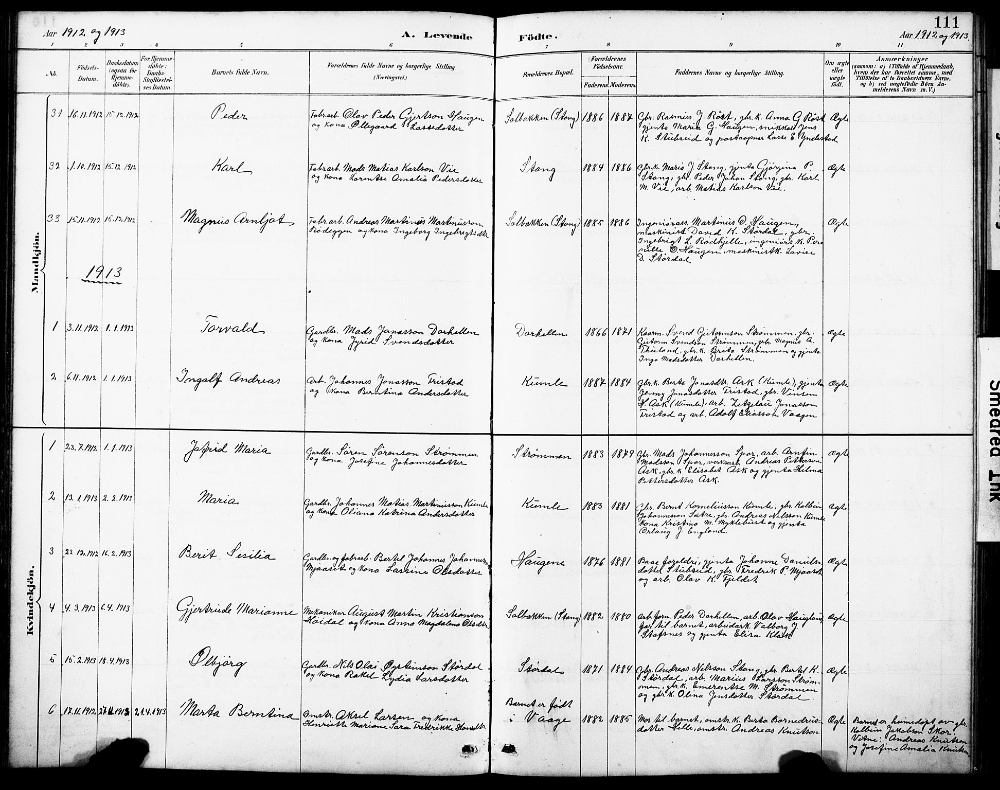 Askvoll sokneprestembete, AV/SAB-A-79501/H/Hab/Haba/L0003: Parish register (copy) no. A 3, 1886-1928, p. 111