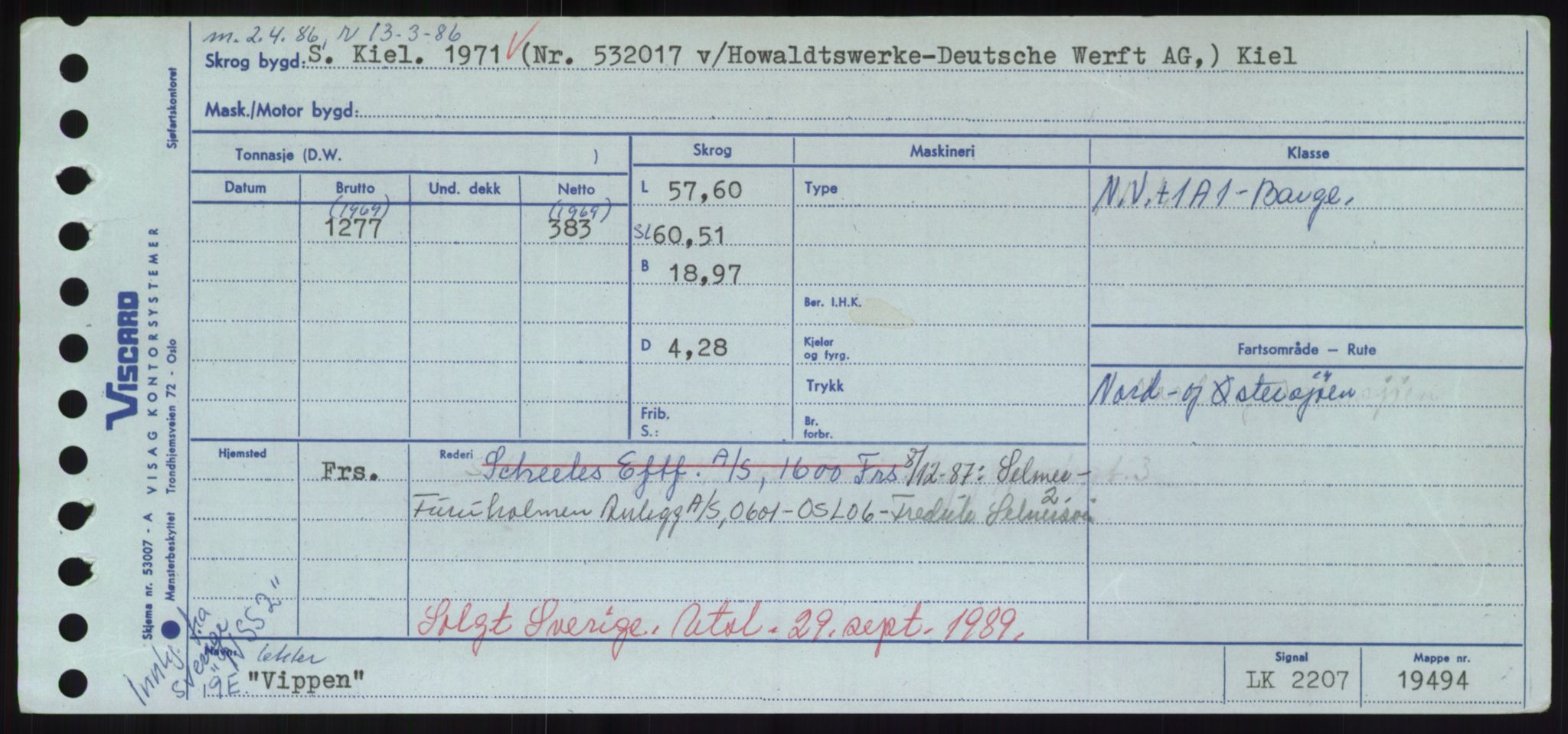 Sjøfartsdirektoratet med forløpere, Skipsmålingen, RA/S-1627/H/Hd/L0042: Fartøy, Vi-We, p. 37