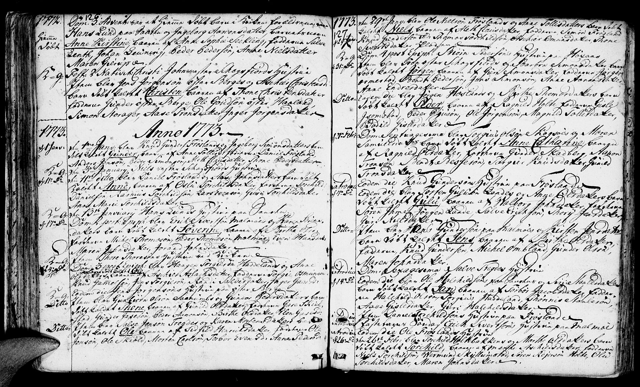 Mandal sokneprestkontor, AV/SAK-1111-0030/F/Fa/Faa/L0003: Parish register (official) no. A 3, 1748-1794, p. 126-127