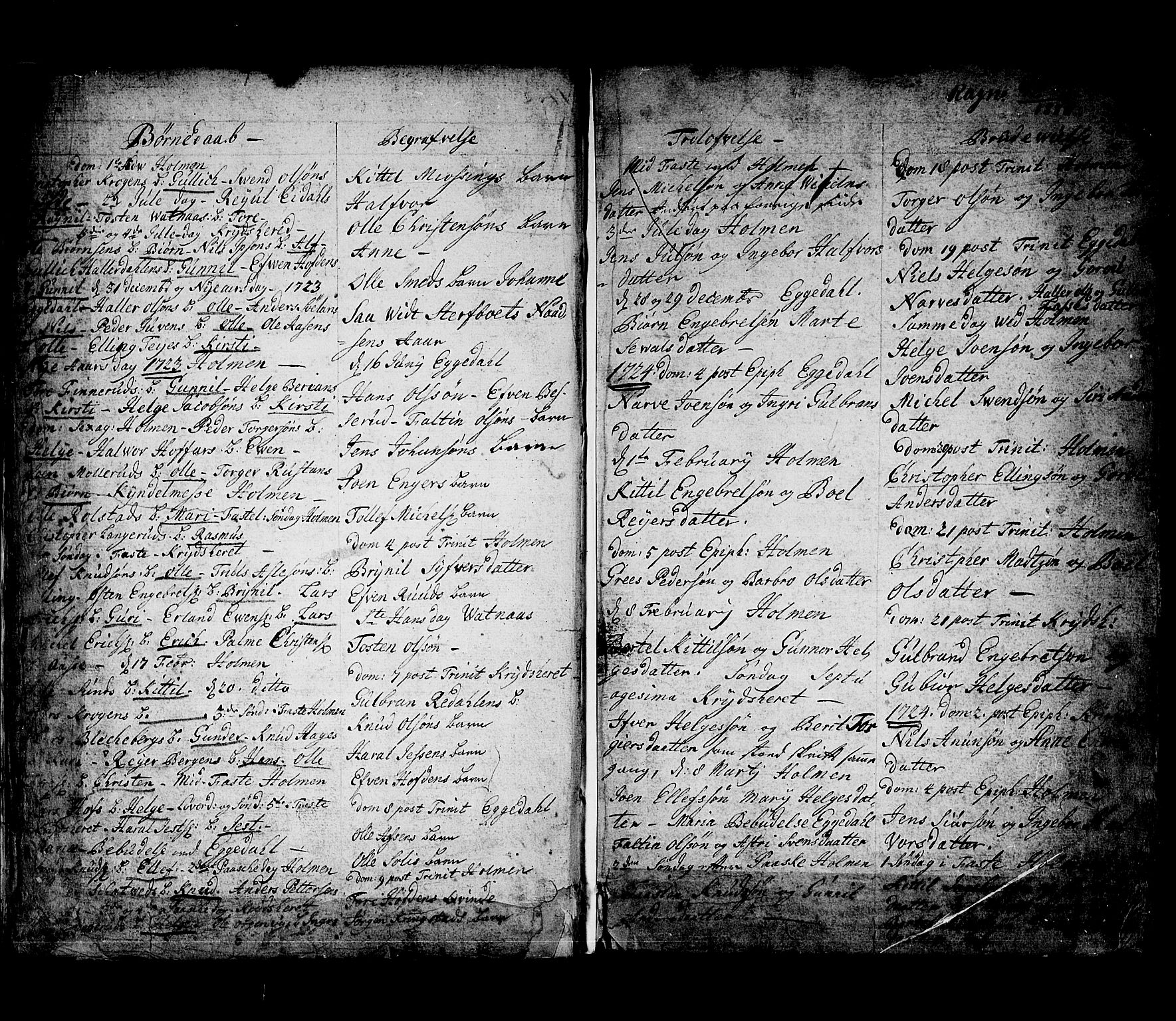 Sigdal kirkebøker, SAKO/A-245/F/Fa/L0001: Parish register (official) no. I 1, 1722-1777, p. 6