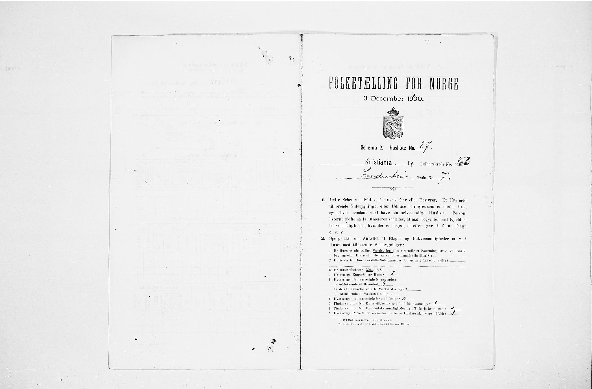 SAO, 1900 census for Kristiania, 1900, p. 40796