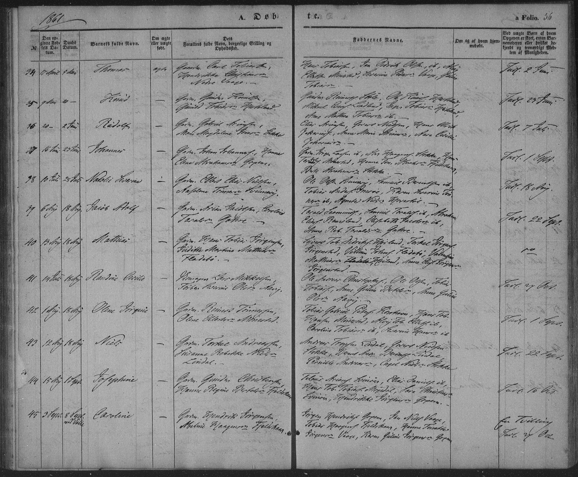 Sør-Audnedal sokneprestkontor, AV/SAK-1111-0039/F/Fa/Faa/L0002: Parish register (official) no. A 2, 1848-1867, p. 56