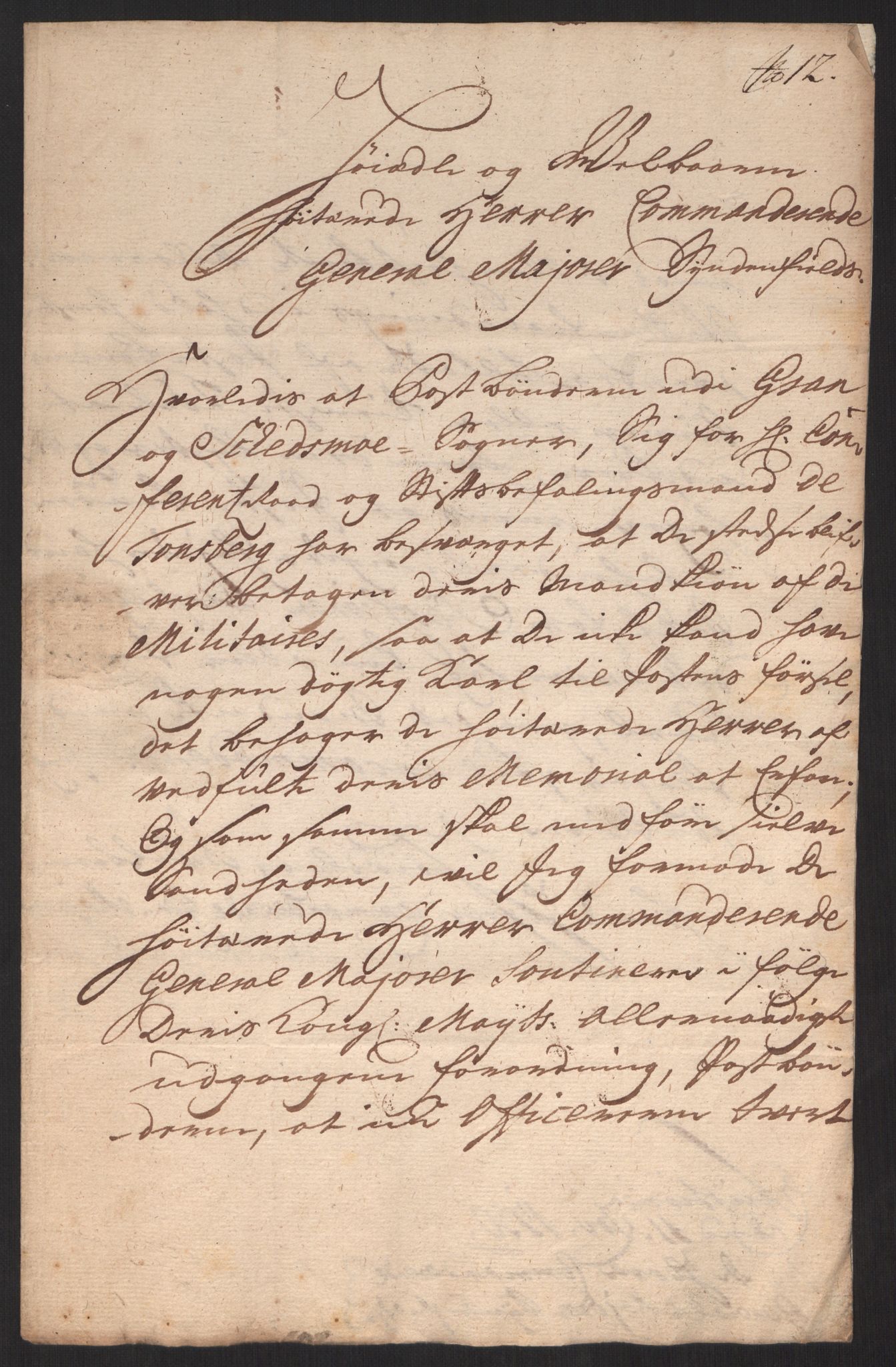 Kommanderende general (KG I) med Det norske krigsdirektorium, AV/RA-EA-5419/D/L0060: Stattholderens, stiftamtmenns og amtmenns brev, 1720-1730, p. 459