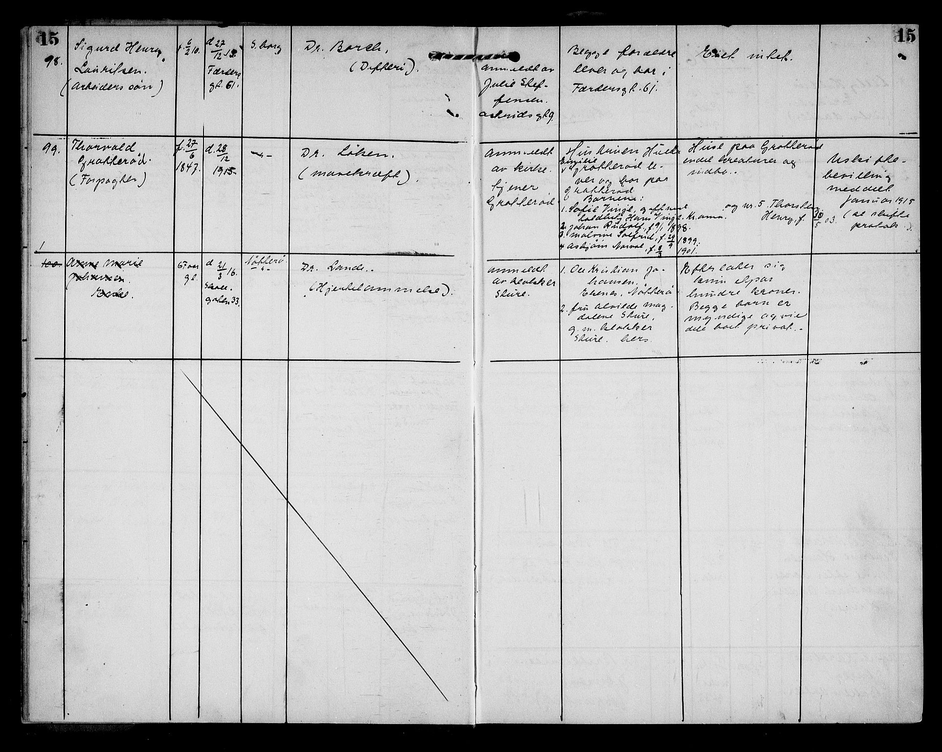 Sarpsborg byfogd, AV/SAO-A-10864/H/Ha/Haa/L0003: Dødsfallsprotokoll, 1915-1930, p. 15