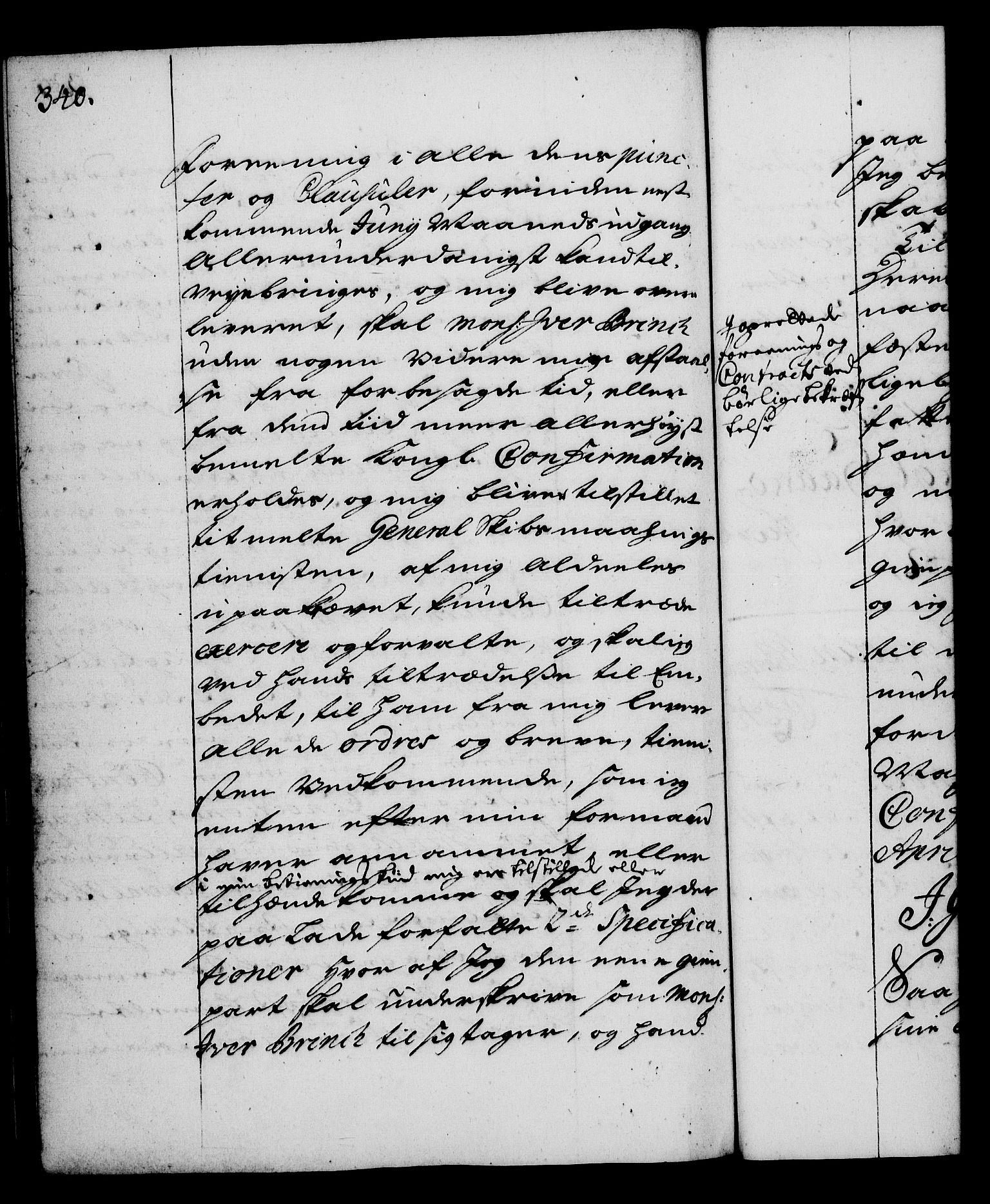 Rentekammeret, Kammerkanselliet, RA/EA-3111/G/Gg/Gga/L0003: Norsk ekspedisjonsprotokoll med register (merket RK 53.3), 1727-1734, p. 340