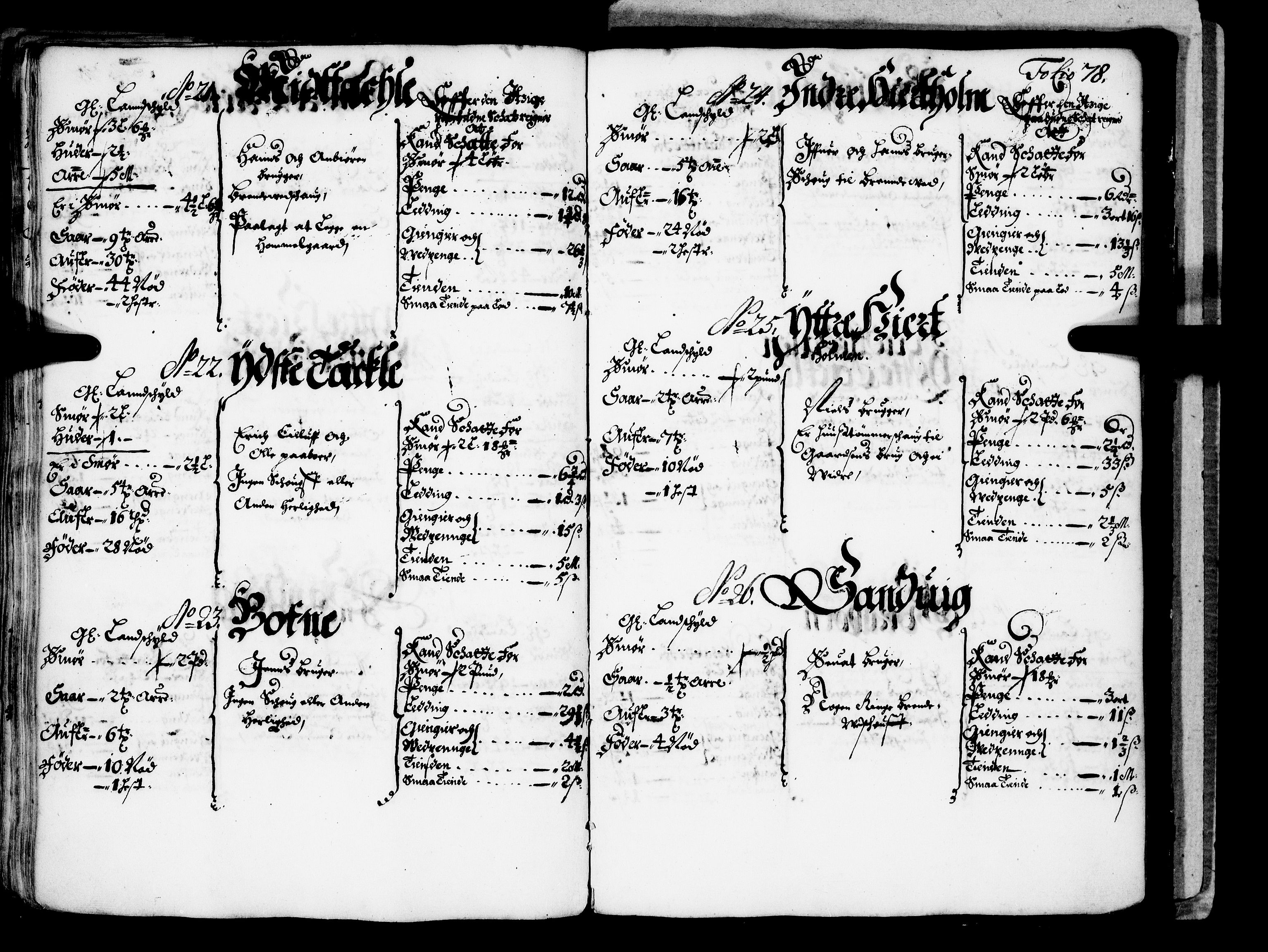 Rentekammeret inntil 1814, Realistisk ordnet avdeling, AV/RA-EA-4070/N/Nb/Nba/L0042: Ytre Sogn fogderi, 1667, p. 77b-78a