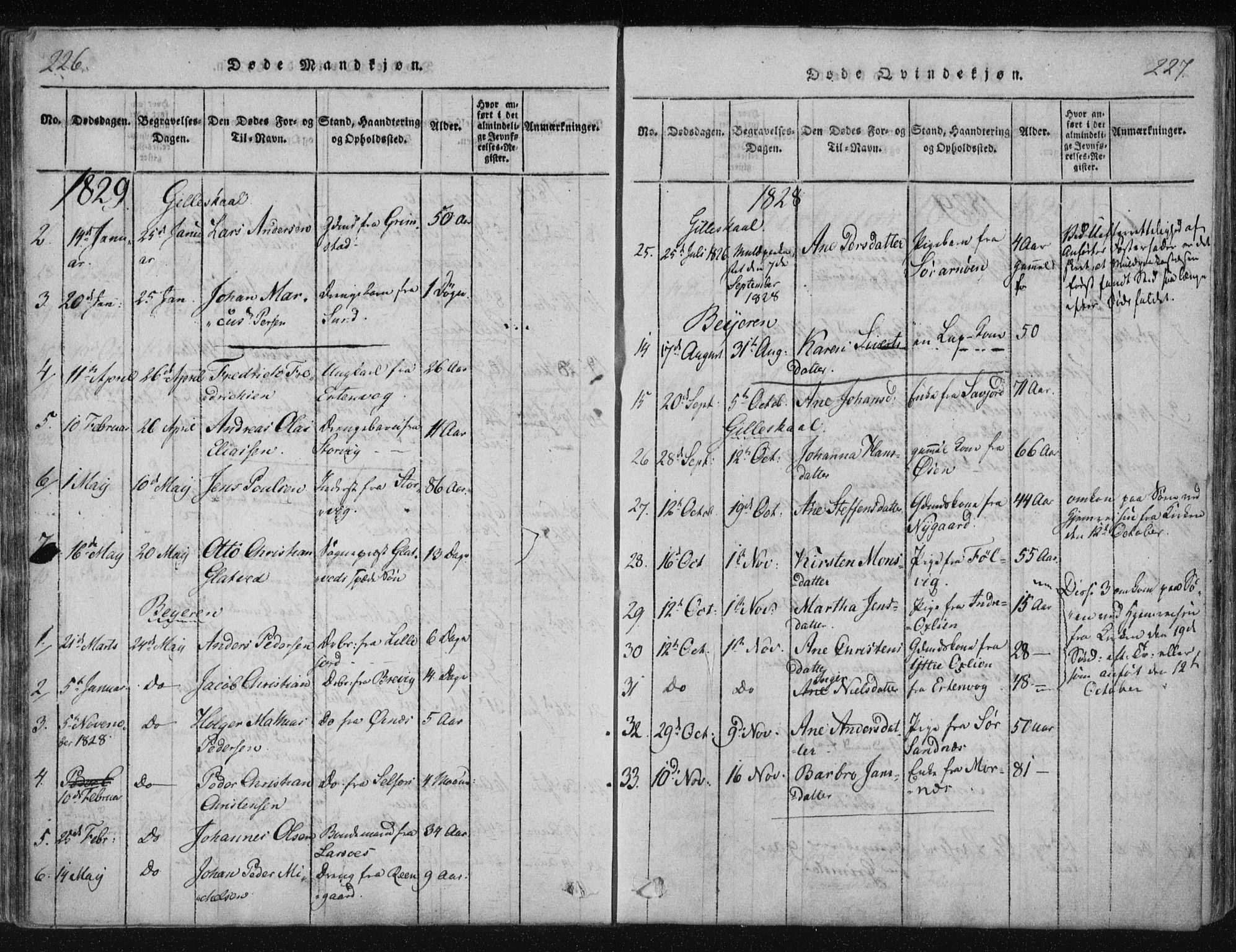 Ministerialprotokoller, klokkerbøker og fødselsregistre - Nordland, AV/SAT-A-1459/805/L0096: Parish register (official) no. 805A03, 1820-1837, p. 226-227