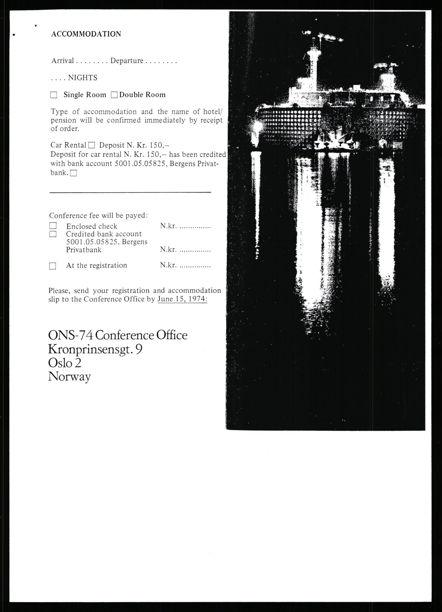 Pa 1716 - Stiftelsen Offshore Northern Seas, AV/SAST-A-102319/F/Fa/L0012: Forskjellig sak og korrespondanse fra ONS 74 til ONS 94, 1974-1994, p. 116