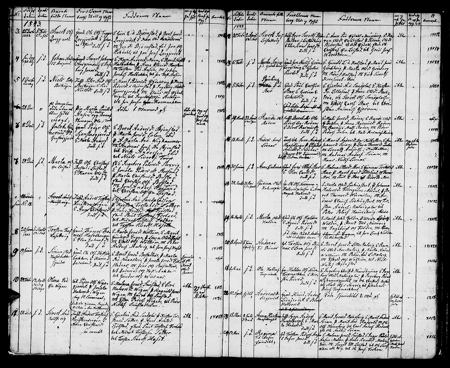 Ministerialprotokoller, klokkerbøker og fødselsregistre - Sør-Trøndelag, AV/SAT-A-1456/616/L0421: Parish register (copy) no. 616C04, 1834-1850, p. 17