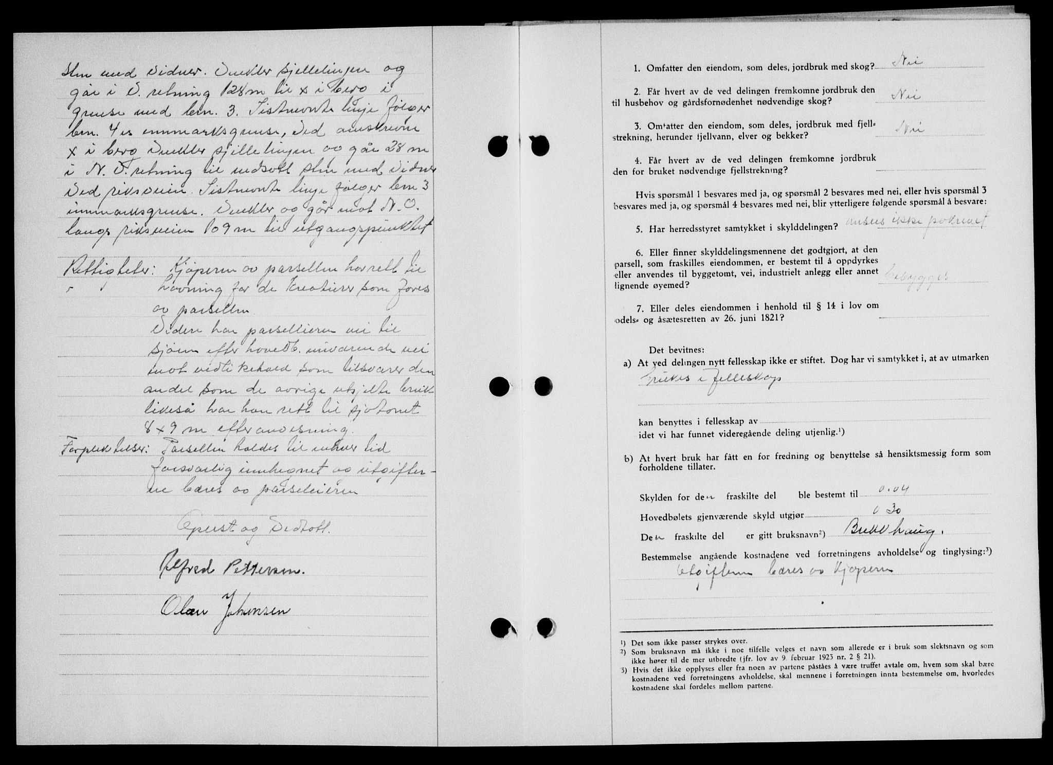 Lofoten sorenskriveri, SAT/A-0017/1/2/2C/L0013a: Mortgage book no. 13a, 1944-1946, Diary no: : 931/1945
