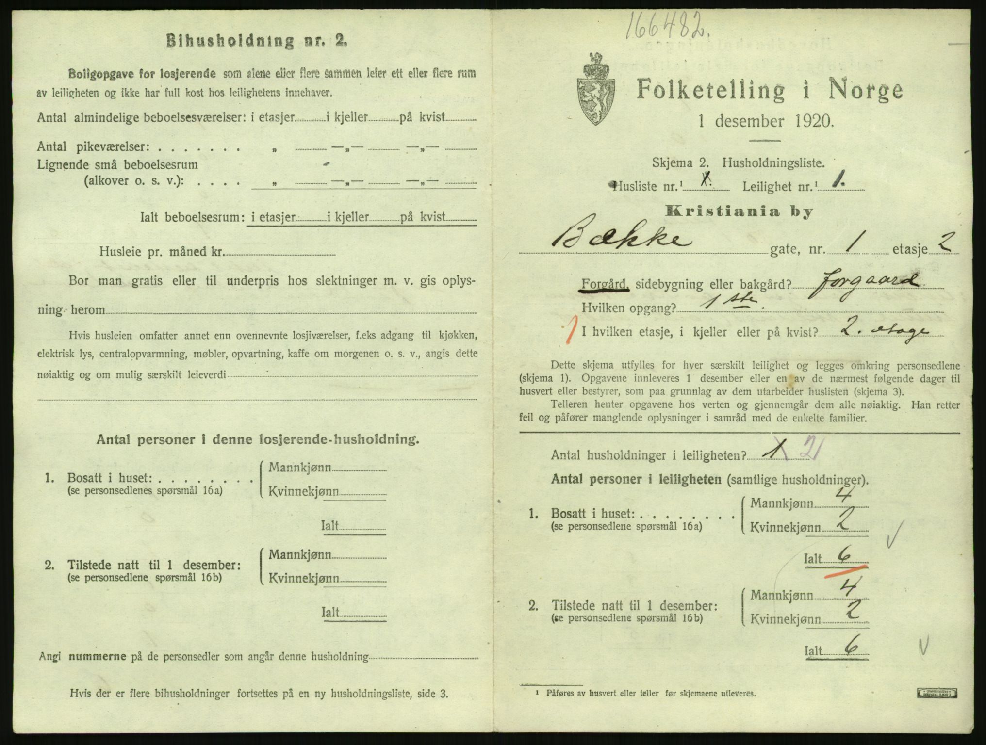 SAO, 1920 census for Kristiania, 1920, p. 11140