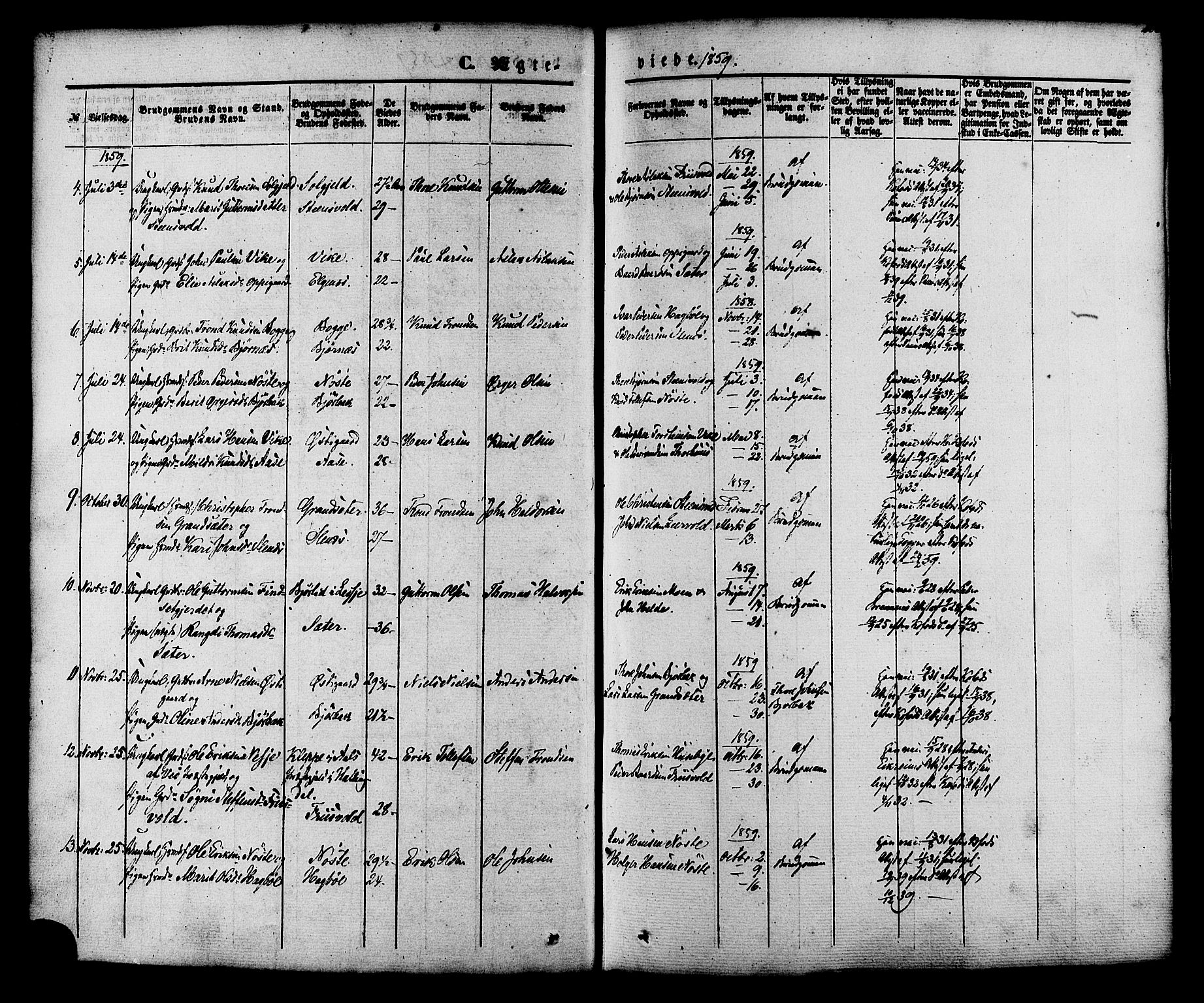 Ministerialprotokoller, klokkerbøker og fødselsregistre - Møre og Romsdal, SAT/A-1454/552/L0637: Parish register (official) no. 552A01, 1845-1879, p. 206