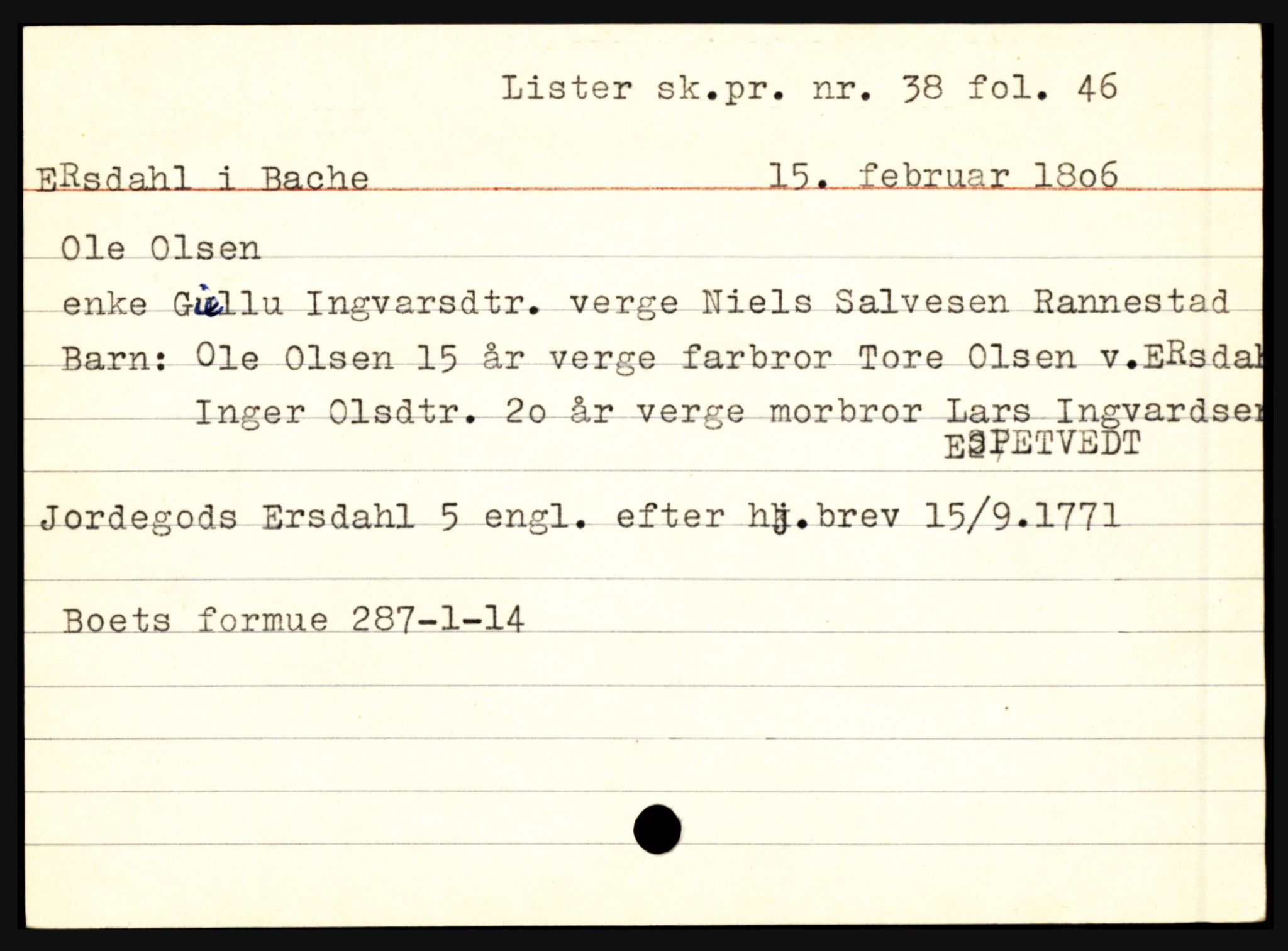 Lister sorenskriveri, AV/SAK-1221-0003/H, p. 7793