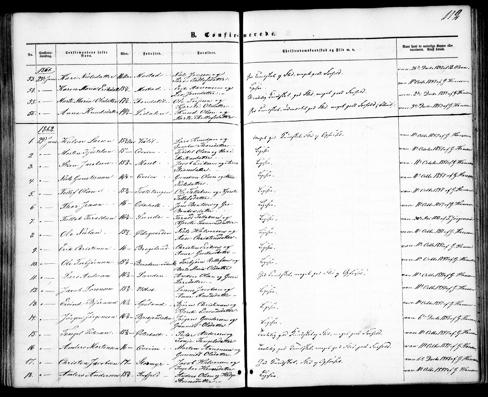 Gjerstad sokneprestkontor, AV/SAK-1111-0014/F/Fa/Faa/L0007: Parish register (official) no. A 7, 1858-1875, p. 112